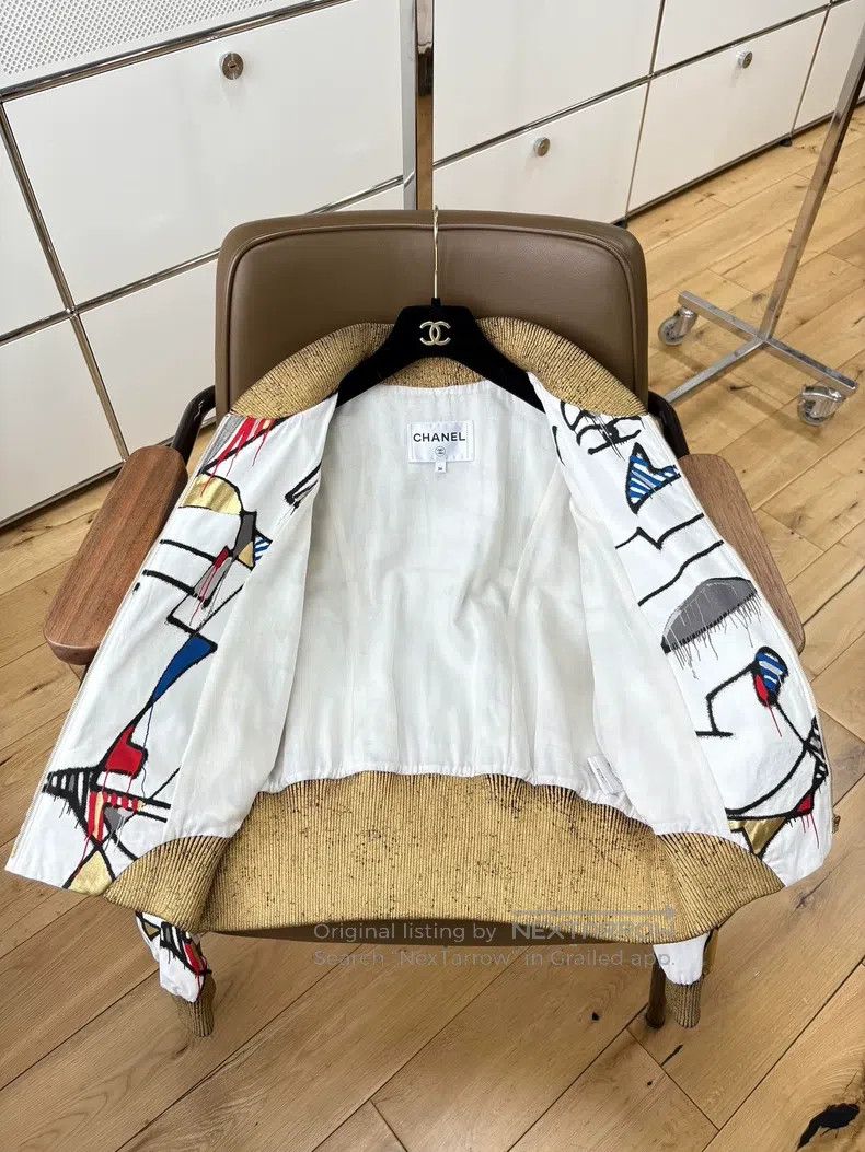 Chanel Chanel Egyptian series graffiti thin jacket Size XS / US 0-2 / IT 36-38 - 4 Thumbnail