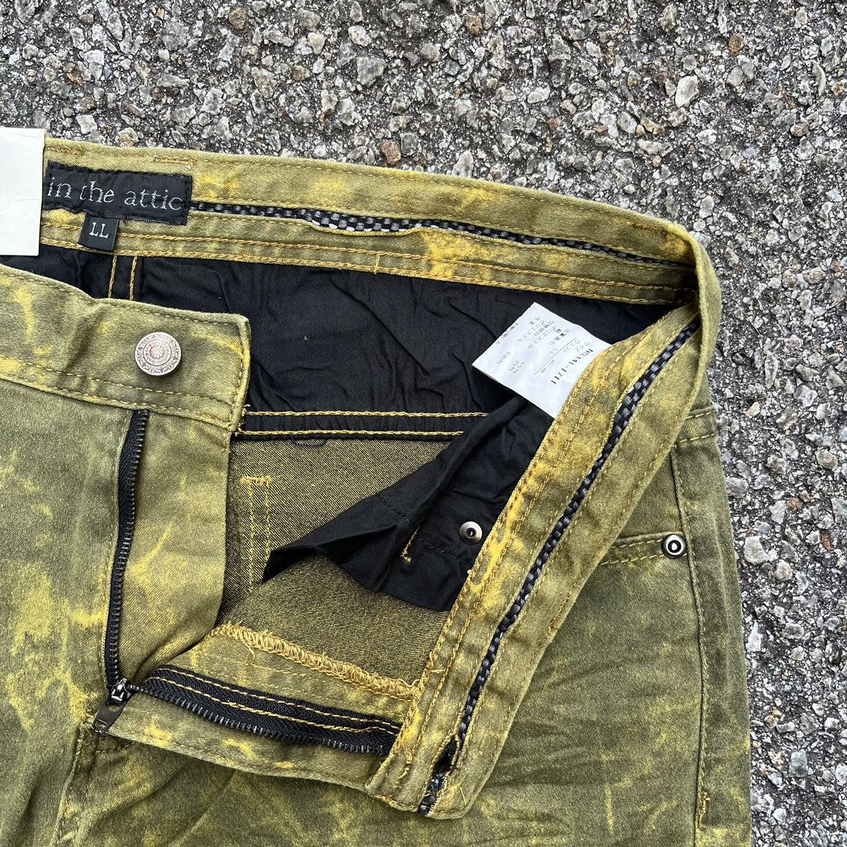 In The Attic Japan Green Acid Washed Punk Style Pant