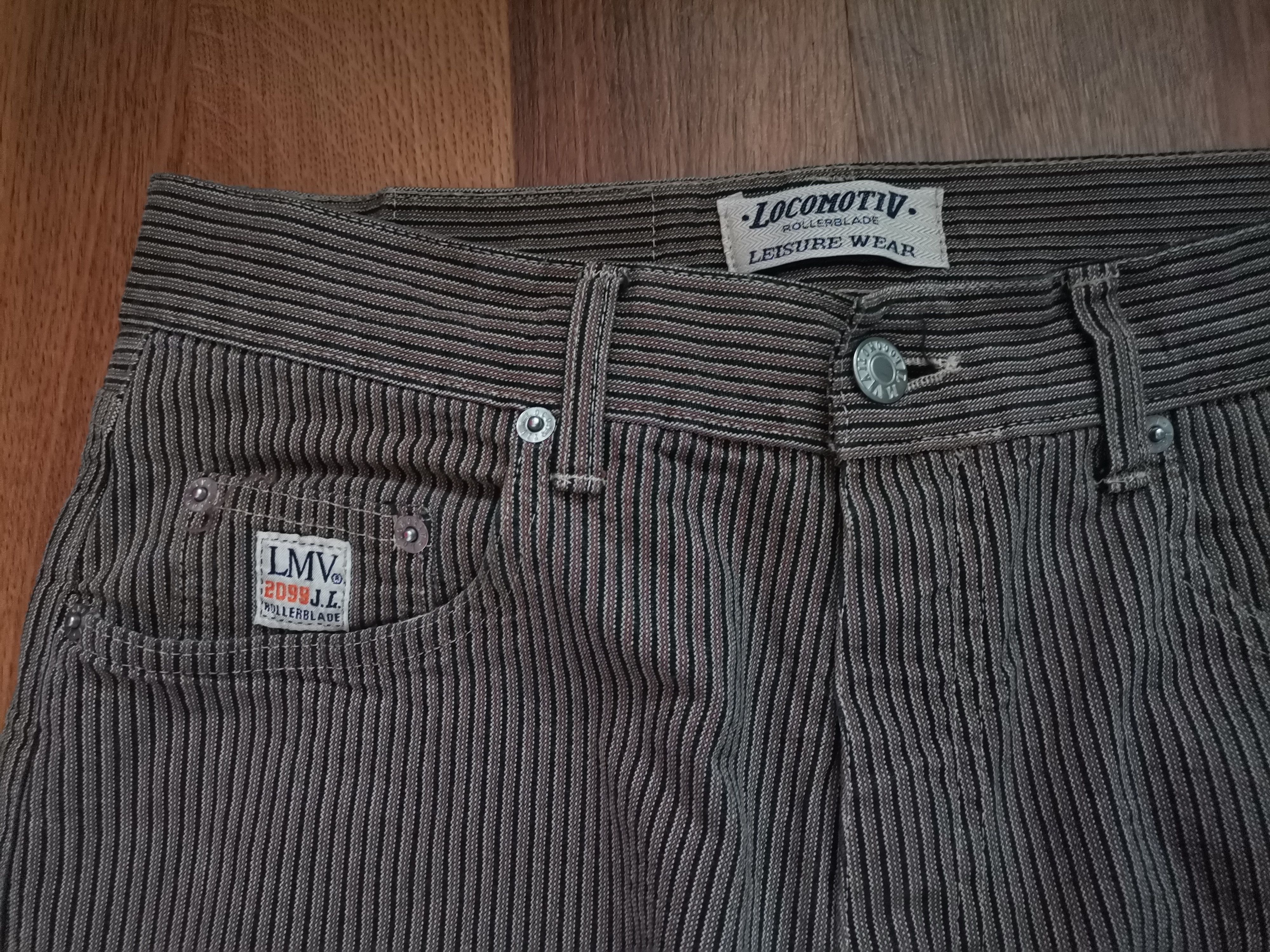 Vintage Vintage Locomotiv Striped Pants Size US 29 - 4 Thumbnail