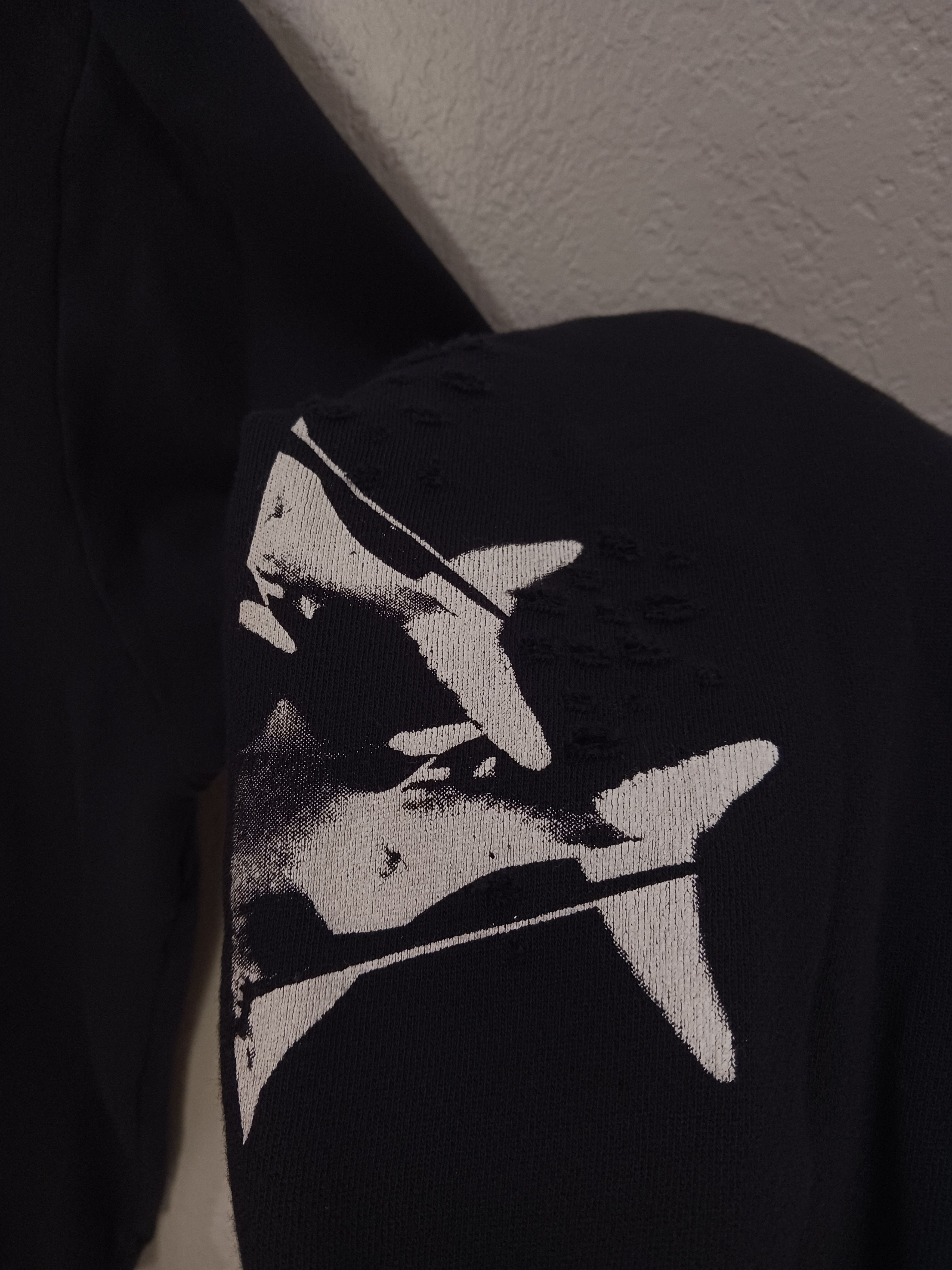 Amiri Amiri "Shark Cluster" SS18 Shotgun Distressed Sweatshirt Size US L / EU 52-54 / 3 - 11 Thumbnail