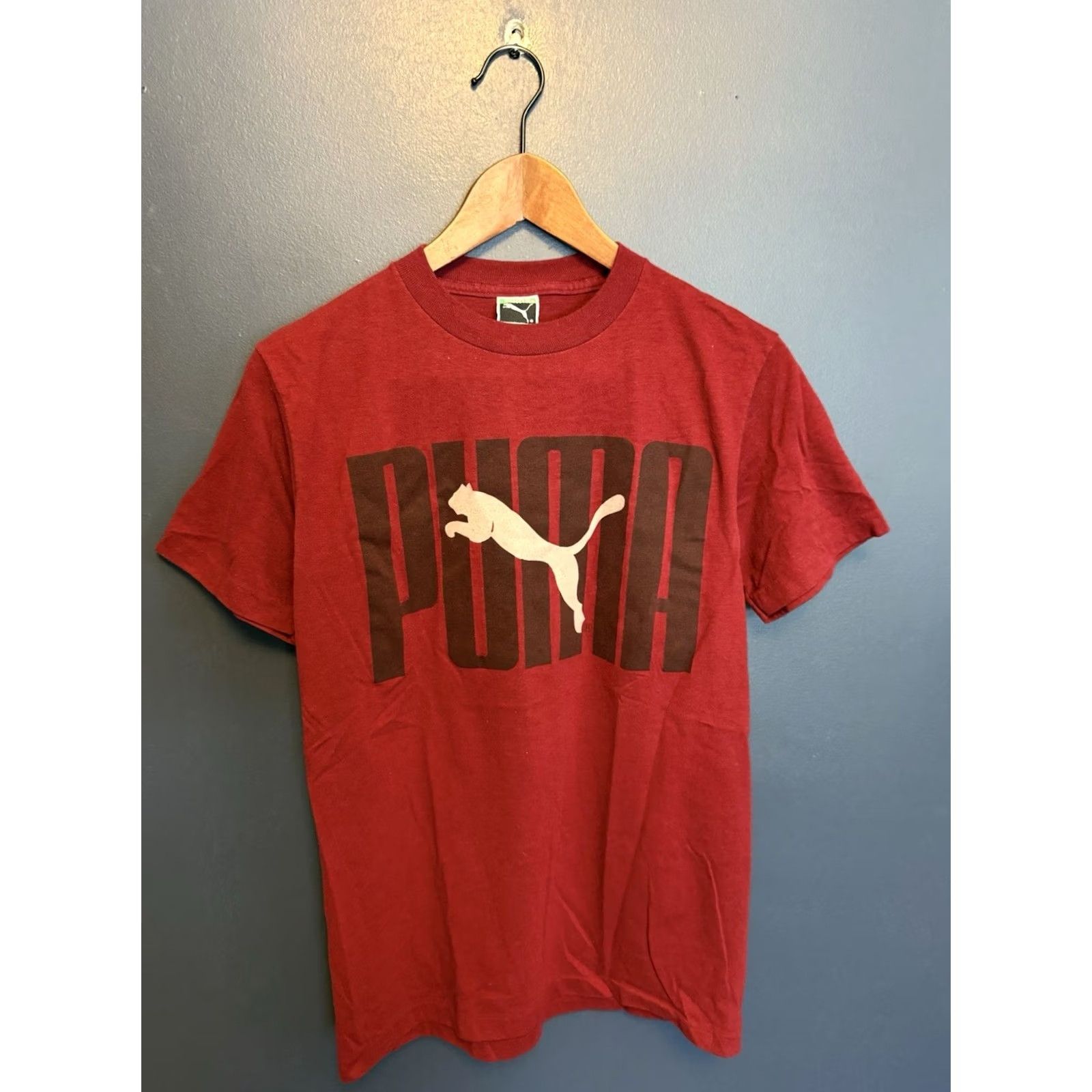 Puma VINTAGE Puma Logo Red Tee Shirt M Men 80s Size US M / EU 48-50 / 2 - 3 Thumbnail