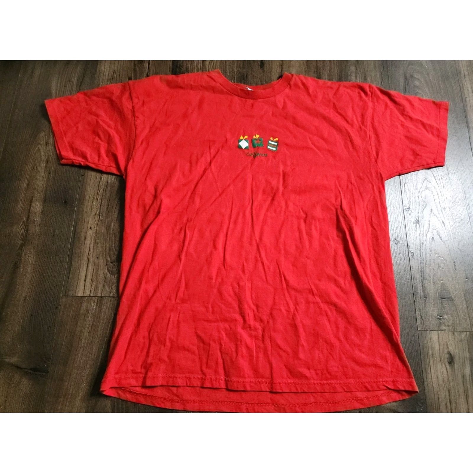Fruit Of The Loom VINTAGE California Gift Present Travel Souvenir T Shirt 90s Mens XXL Red Cotton Blend Fruit of the Loom 1990-1999 T-Shirt Size US XXL / EU 58 / 5 - 4 Thumbnail