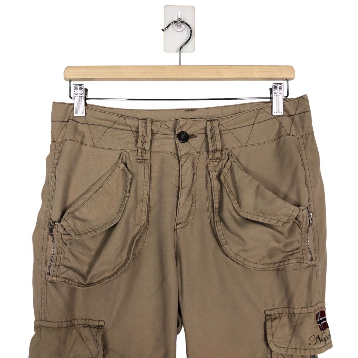 Napapijri 🔥Rich Brown - Hunting Bondage Cargo Pants Multi Pocket Size US 30 / EU 46 - 2 Thumbnail