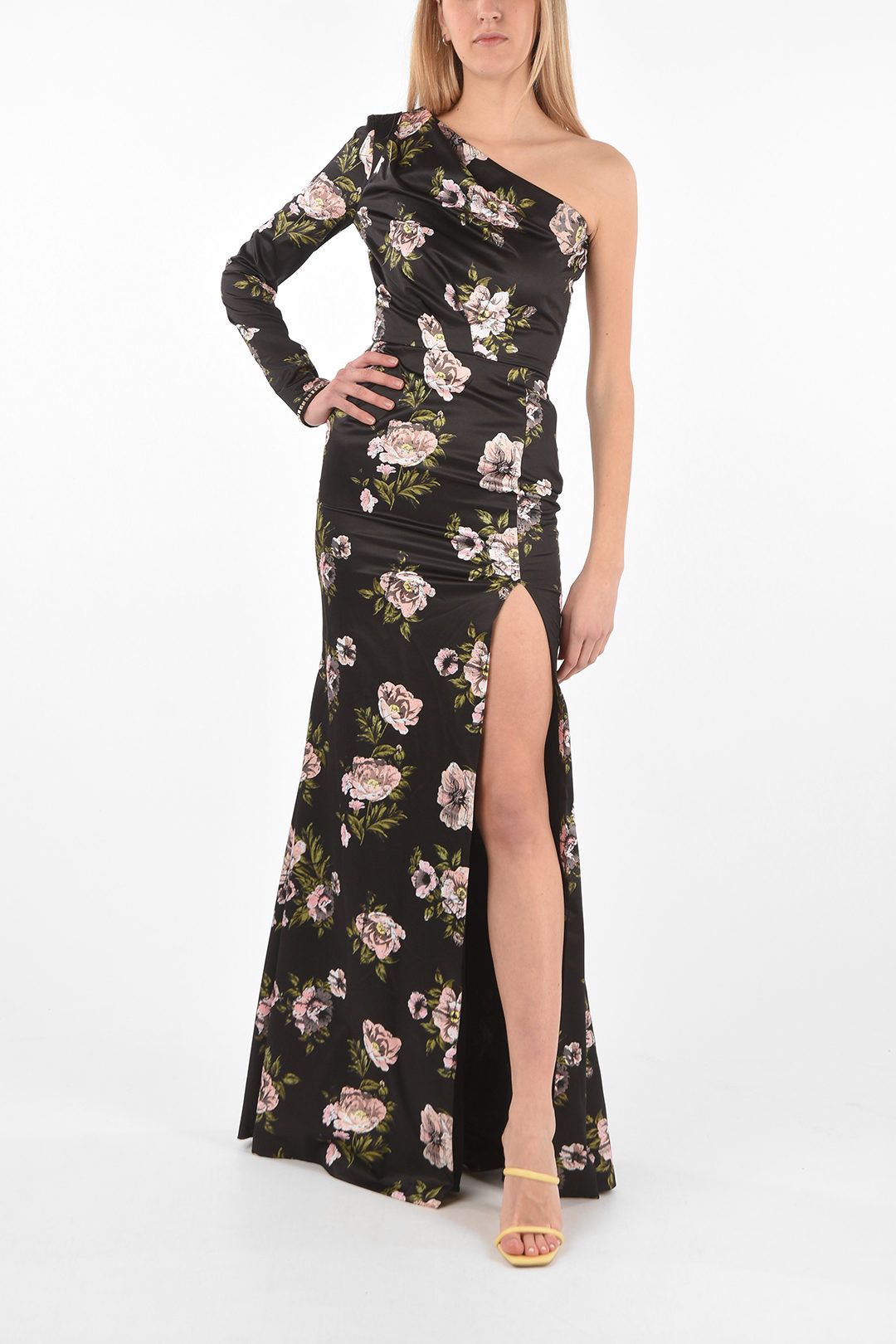 Philipp Plein og1mm0824 Side Split One-Shoulder Dress in Multicolor Size S / US 4 / IT 40 - 1 Thumbnail