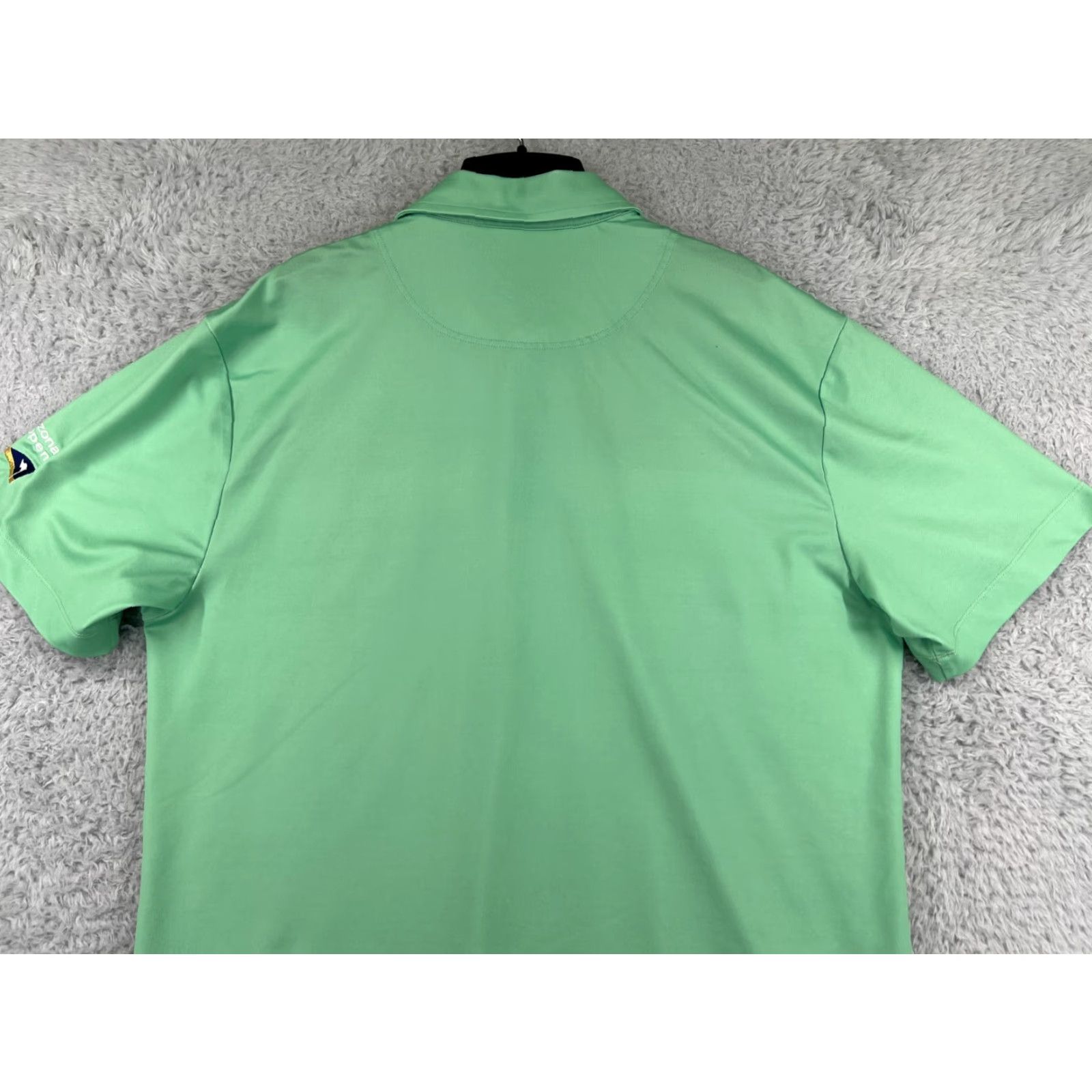 Vintage 2nd Guy Golf Polo Shirt Mens L Green White Striped Polo Adult Regular 100% Polyester Golf Theme) Size US L / EU 52-54 / 3 - 6 Thumbnail