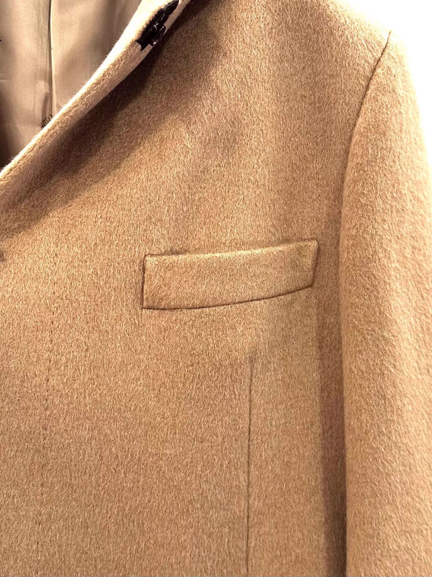 Hermes Hermes Men's Brown Cashmere Double Pocket Coat 52 Size US L / EU 52-54 / 3 - 4 Thumbnail