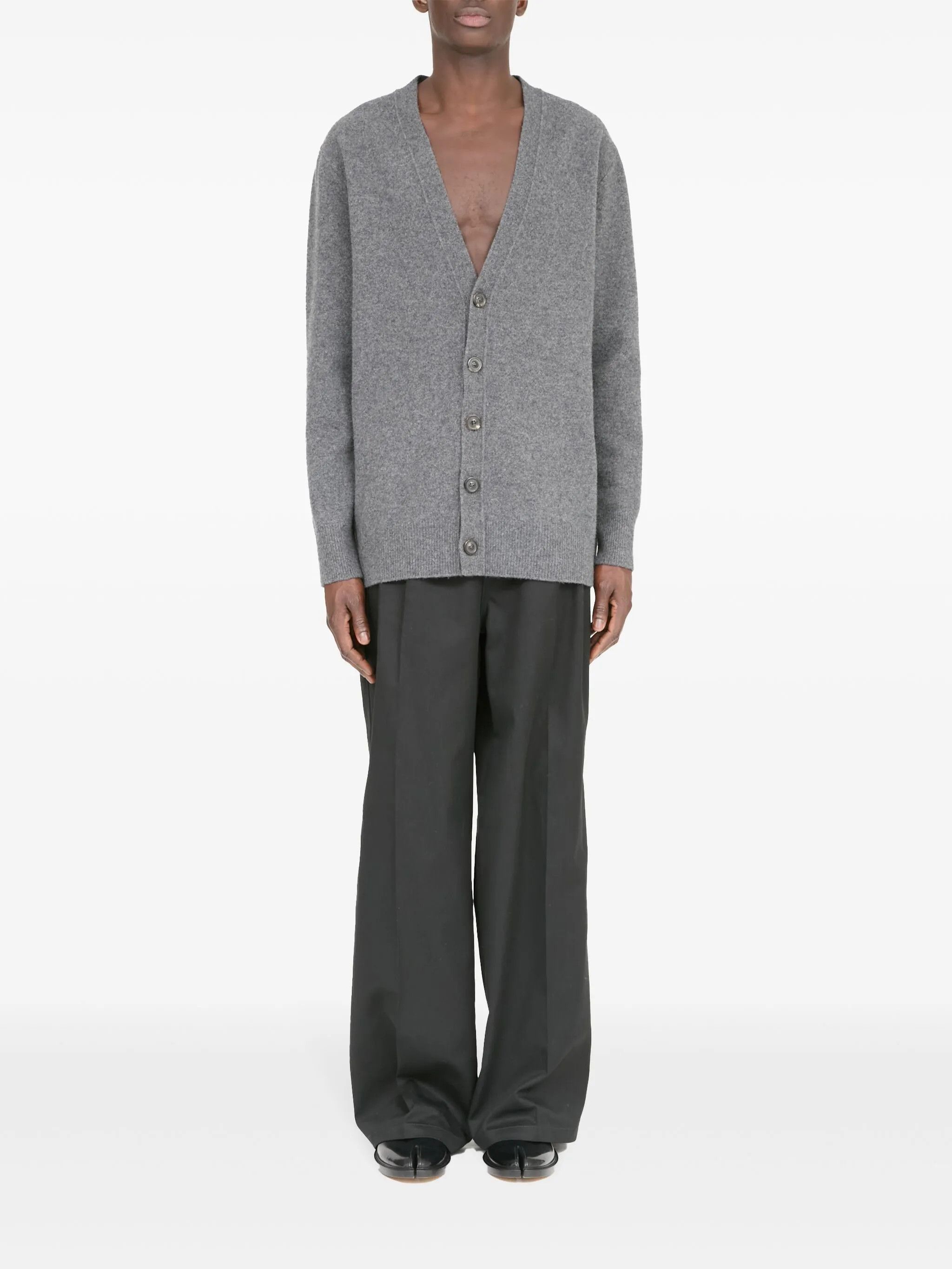 Maison Margiela o1loc1c1125 Wool Cardigan in Grey Size US L / EU 52-54 / 3 - 2 Thumbnail