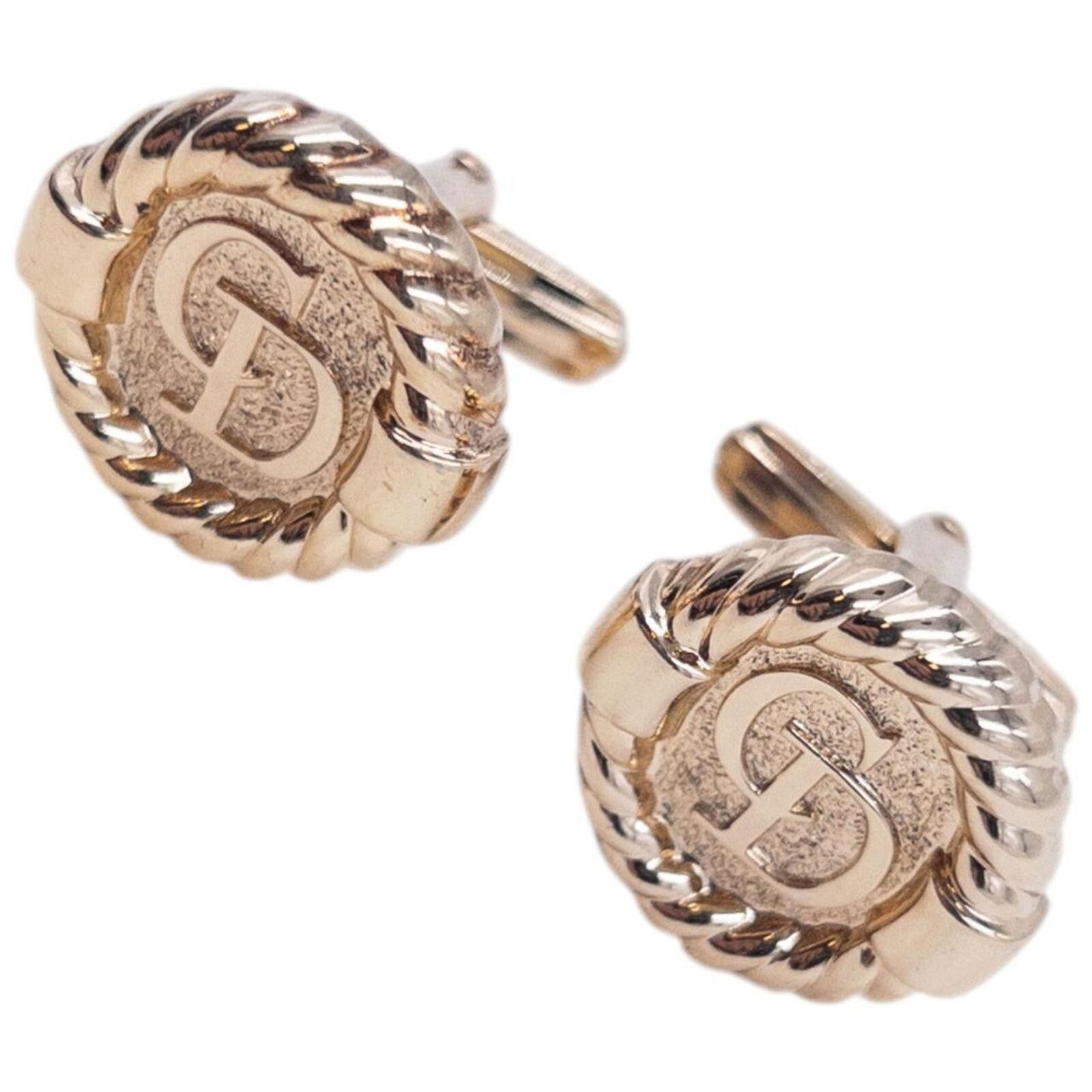 Dior Vintage 90s Dior Embossed Cufflinks Size ONE SIZE - 2 Thumbnail
