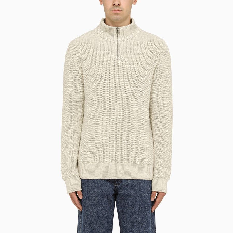 A.P.C. o1d2blof1224 Turtleneck Sweater in Beige Size US XXL / EU 58 / 5 - 1 Thumbnail