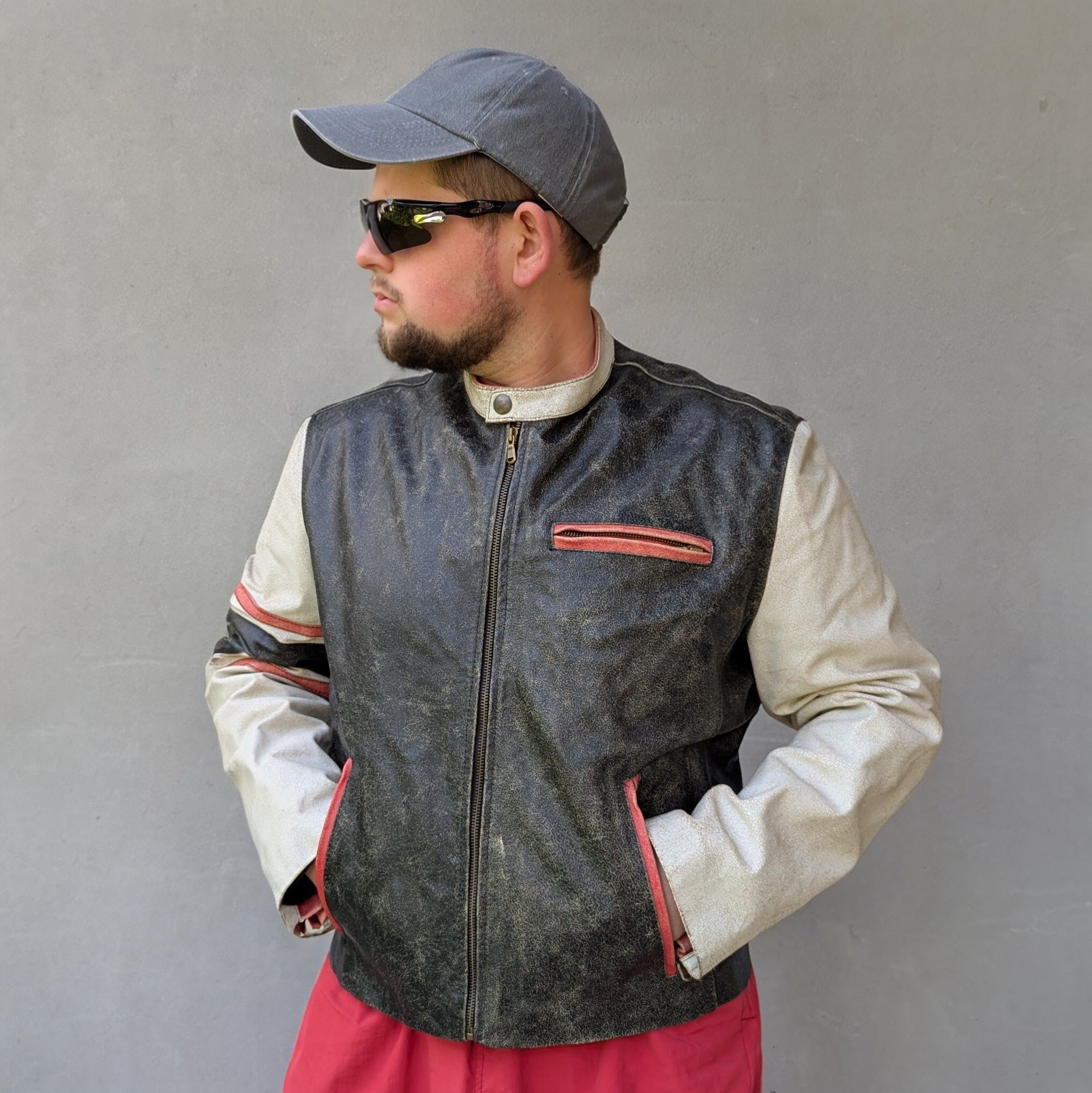 Vera Pelle × Vintage VERA PELLE Vintage Motorcycle Leather Men's Jacket Size 56 Size US XL / EU 56 / 4 - 2 Thumbnail