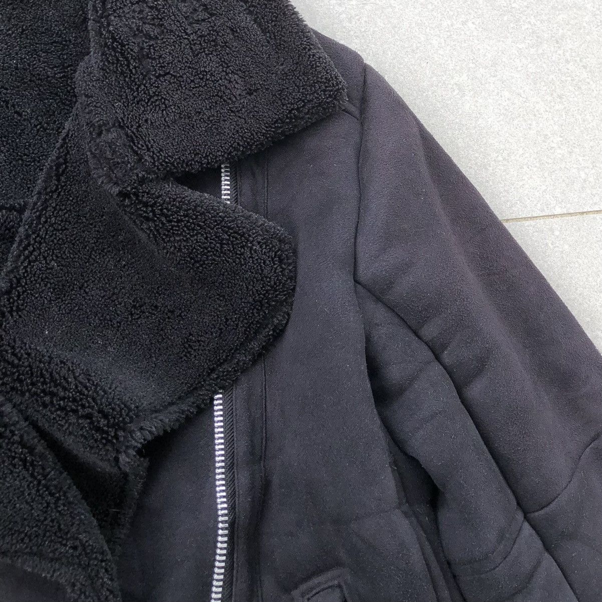 Japanese Brand Browny Standard Suede Shearling Biker Belted Zipper Jacket Size US M / EU 48-50 / 2 - 14 Thumbnail