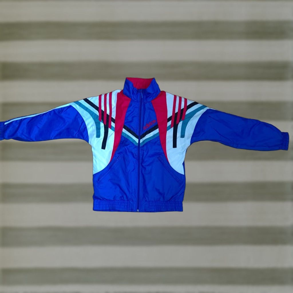 Adidas **Vintage Adidas Red,Black,Blue Striped Women Jacket Size 14** User: Vintage Adidas Red,Black,Blue Striped Women's Jacket Size 14 Size XL / US 12-14 / IT 48-50 - 1 Thumbnail