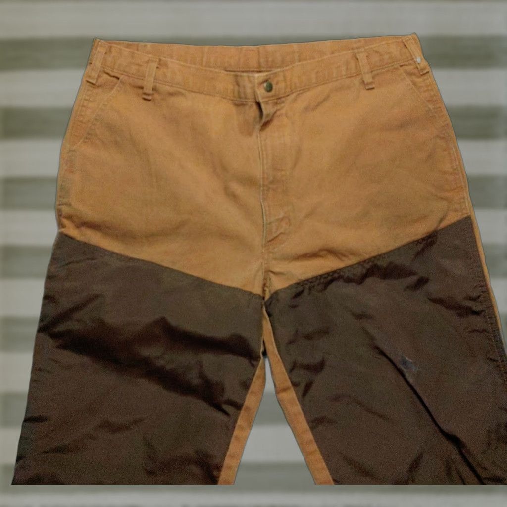 Vintage Duxbak Pants Mens 42 x 31 Brown Relaxed Straight Hunting Field Canvas Rugged 80s Size US 42 / EU 58 - 1 Thumbnail