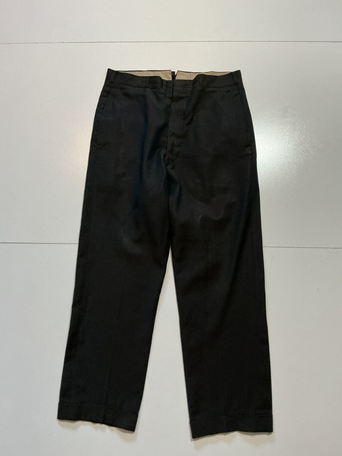 Vintage Vintage 60s Talon Zipper Cuffed Wool Hollywood Dress Pants Size US 32 / EU 48 - 1 Thumbnail