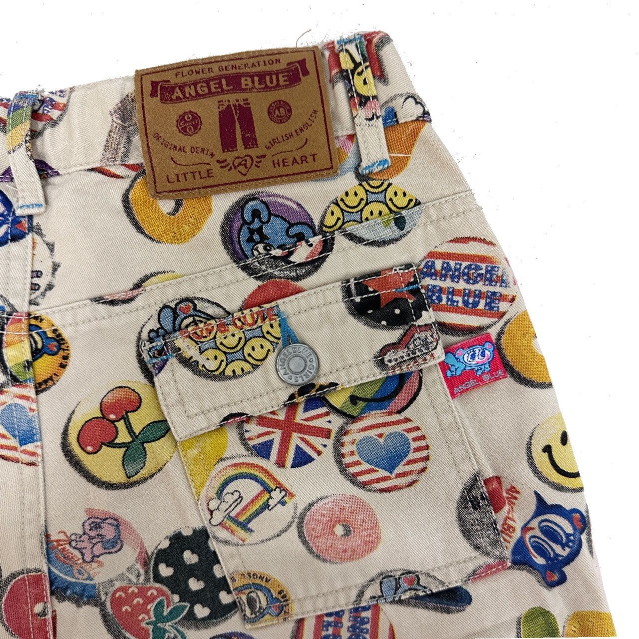 Angel Blue × Hysteric Glamour × Japanese Brand Vintage Angel Blue Multi Over Prints Pants Size US 26 / EU 42 - 4 Thumbnail