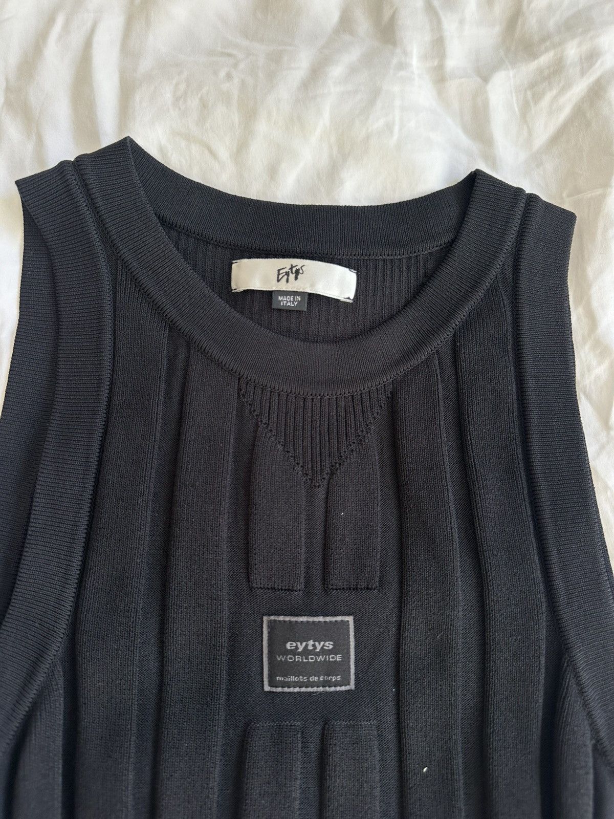 Eytys High Neck Sleeveless Eytys Stretchy Viscose Ribbed Tank Size US XL / EU 56 / 4 - 2 Thumbnail