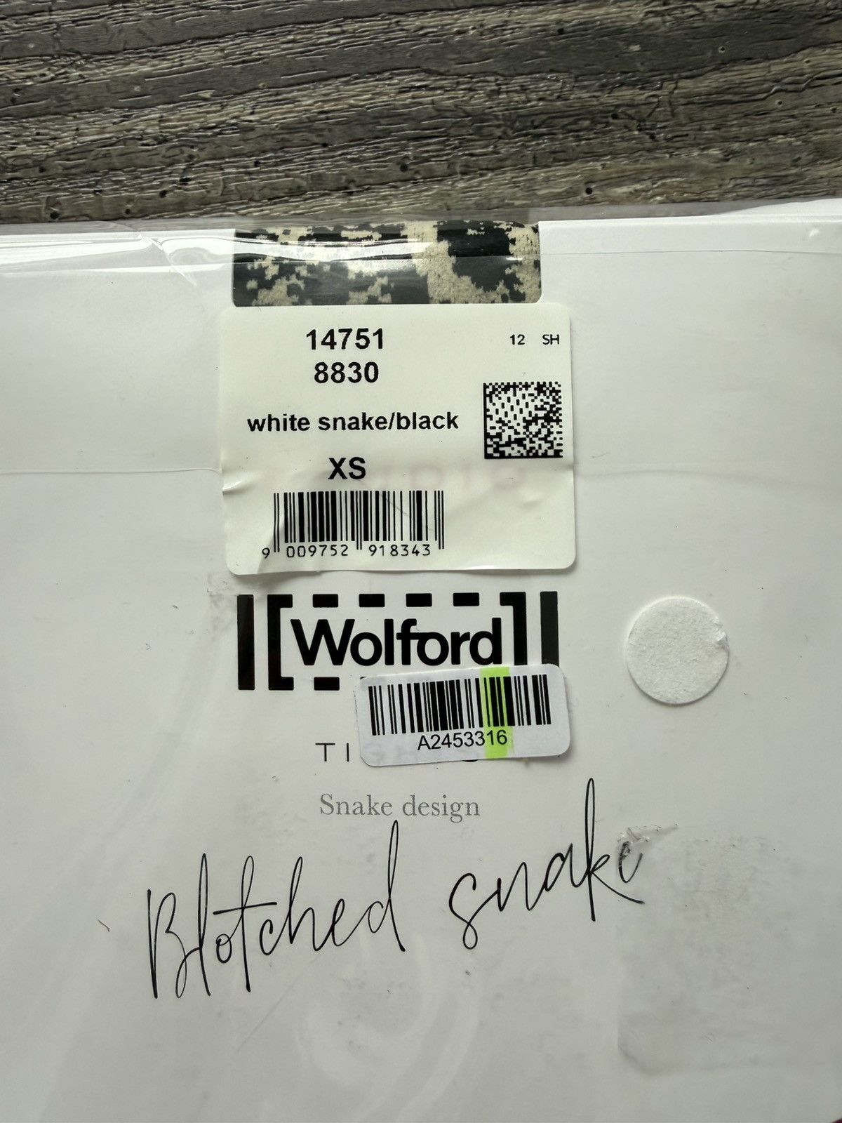 Wolford NWT - Wolford Knit Botched Snakeskin Tights Size 24" / US 00 / IT 34 - 6 Thumbnail