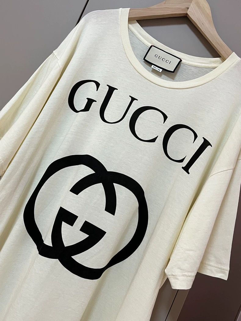 Gucci Gucci Large logo loose white T-shirt 2502-Nextarrow Size US S / EU 44-46 / 1 - 7 Thumbnail
