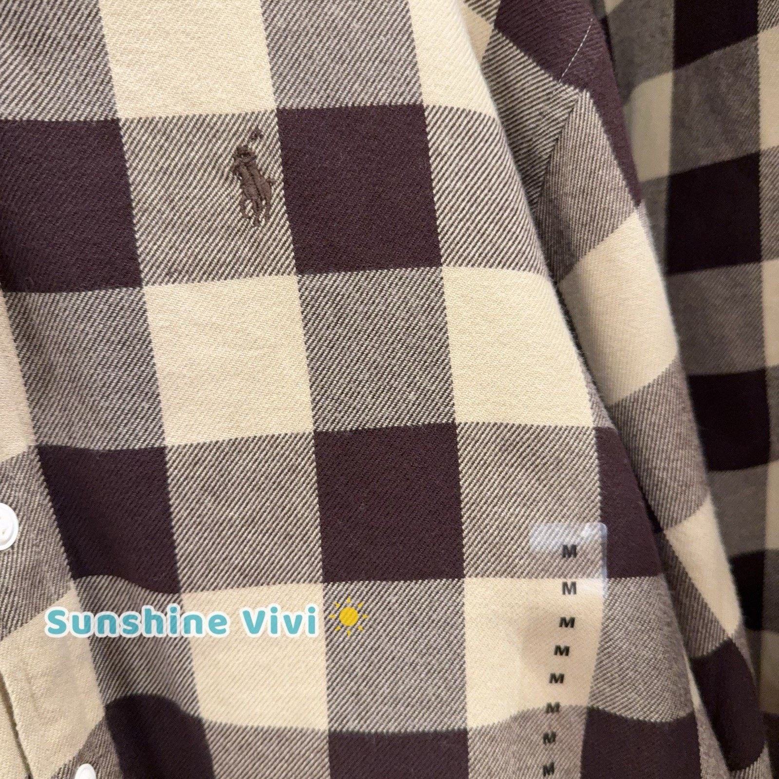 Polo Ralph Lauren NWT Polo Ralph Lauren Women Relaxed Fit Plaid Cotton Shirt M Size US M / EU 48-50 / 2 - 2 Thumbnail