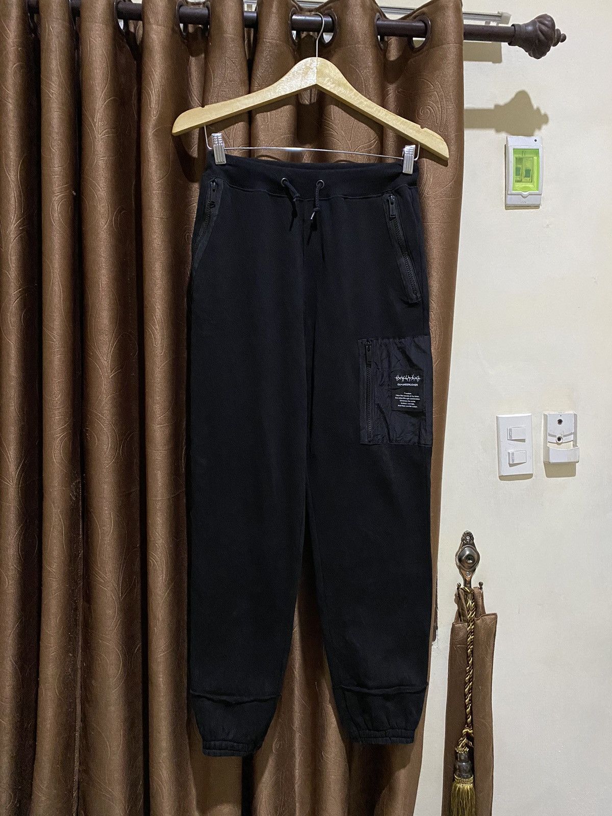 GU GU X UNDERCOVER Heavyweight Sweatpants Black Size US 30 / EU 46 - 2 Thumbnail