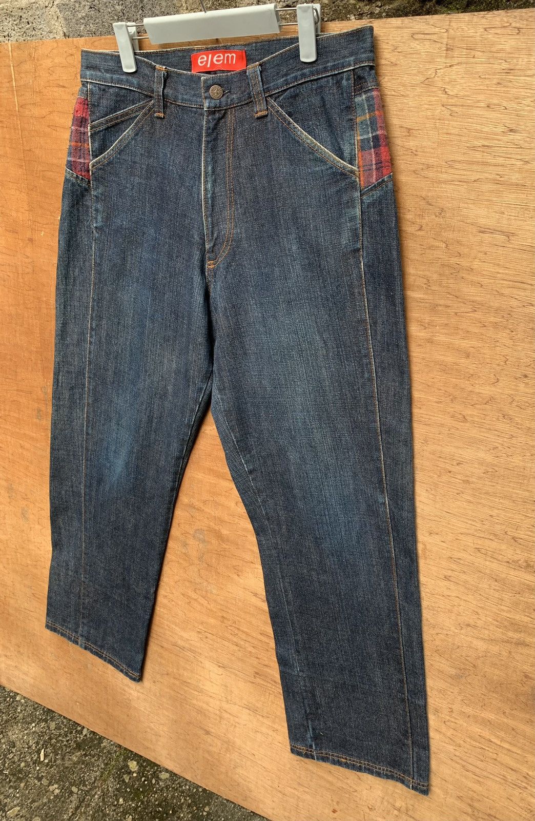 Japanese Brand 🔥🔥 elem Men Blue Denim Jeans Size US 33 - 6 Thumbnail