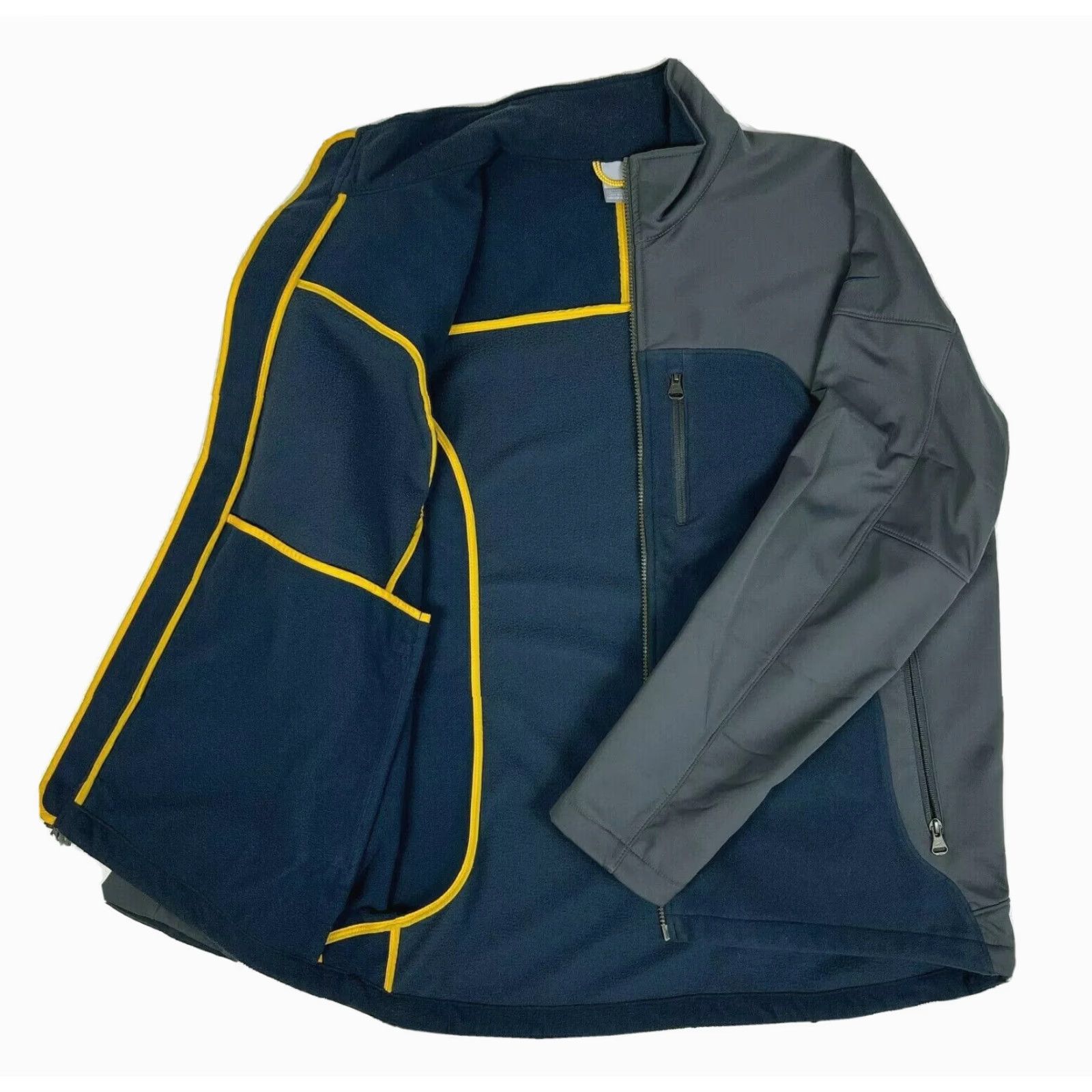 Nike Nike Vintage Fleece Full Zip Jacket Mens L Gray & Blue Y2K Soft Shell Mid-Length Redundant? Size US L / EU 52-54 / 3 - 2 Thumbnail