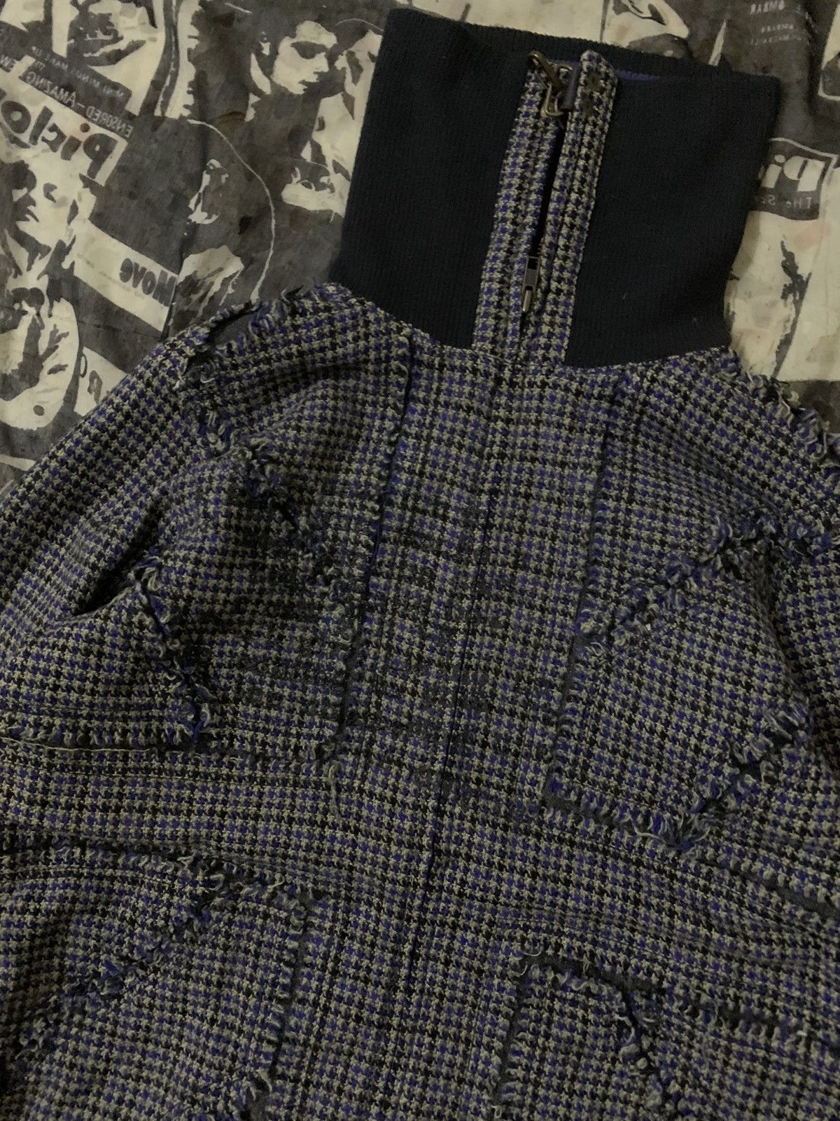 Hysteric Glamour 💥Algonquin Distressed Patchwork Zipper Jacket Size M / US 6-8 / IT 42-44 - 4 Thumbnail