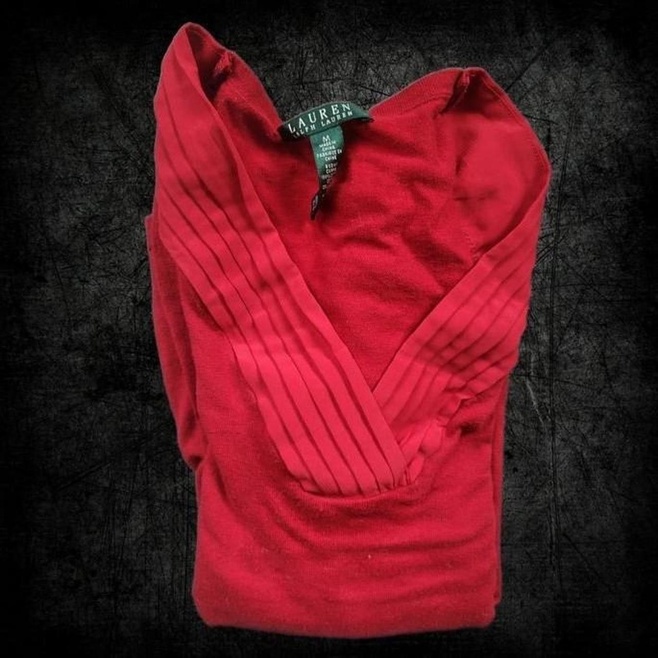 Ralph Lauren Ralph Lauren Women's Red Jumper - Size M Size M / US 6-8 / IT 42-44 - 2 Thumbnail