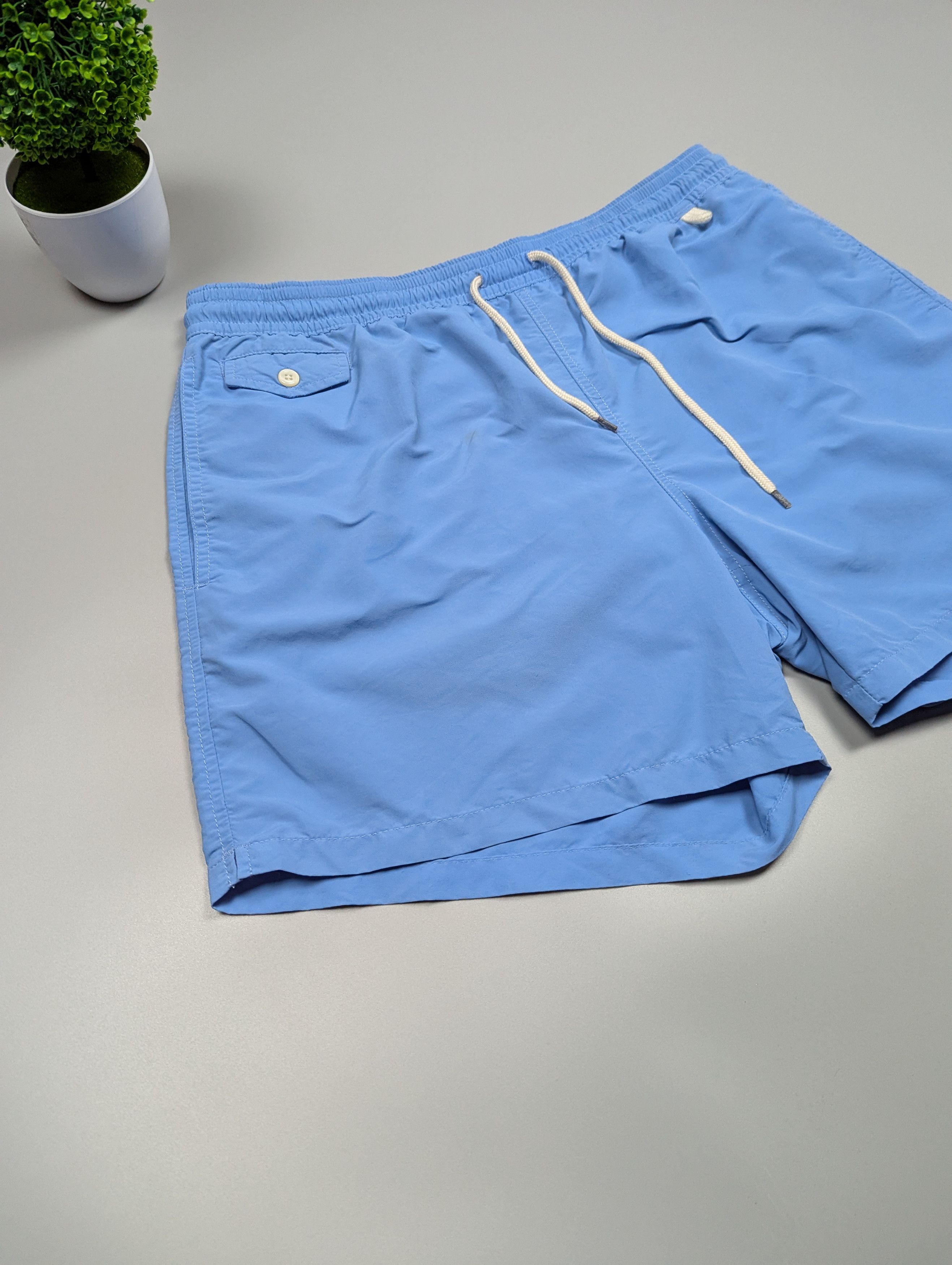 Polo Ralph Lauren × Vintage Polo Ralph Lauren Blue Swim Shorts Trunk Swimming Briefs Size US 36 / EU 52 - 3 Thumbnail