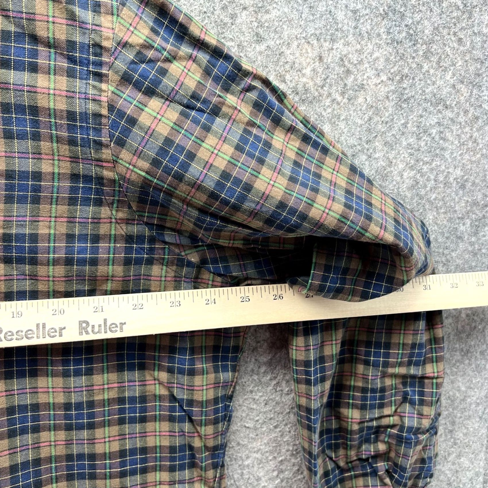 Ralph Lauren VINTAGE Ralph Lauren Shirt Mens L Brown Plaid Button-Down Classic Preppy Size US L / EU 52-54 / 3 - 3 Thumbnail