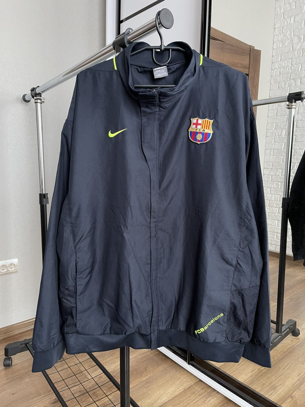 Vintage Nike FC Barcelona Vintage Soccer Zip Track Jacket Size US XXL / EU 58 / 5 - 3 Thumbnail