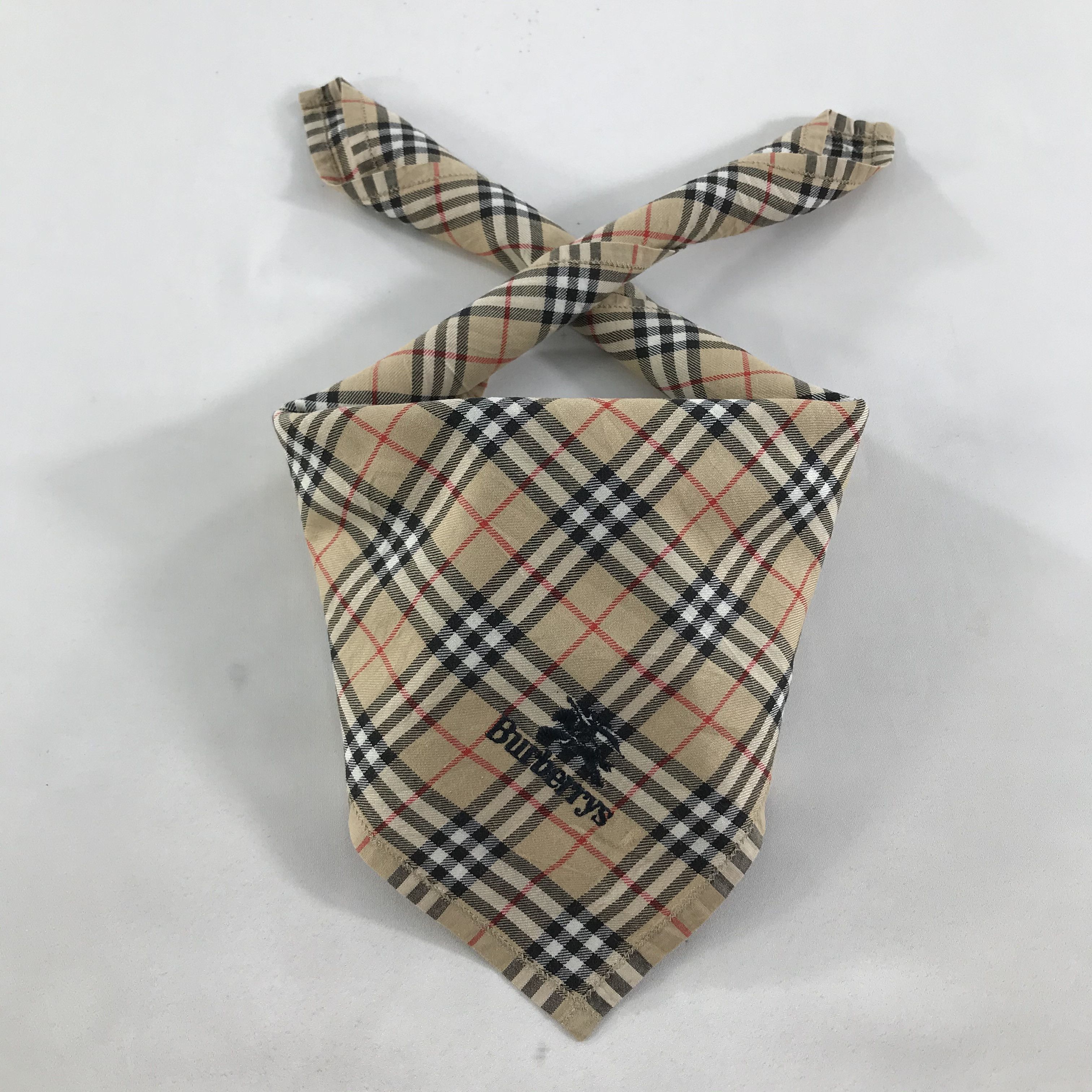 Burberry × Vintage Burberry Bandana / Handkerchief / Neckerchief - S1622 Size ONE SIZE - 3 Thumbnail