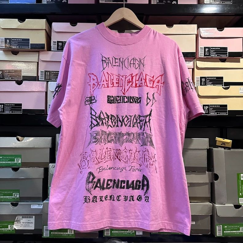 Balenciaga Balenciaga Letter printed T-shirt with round neck and shor Size XS / US 0-2 / IT 36-38 - 1 Thumbnail