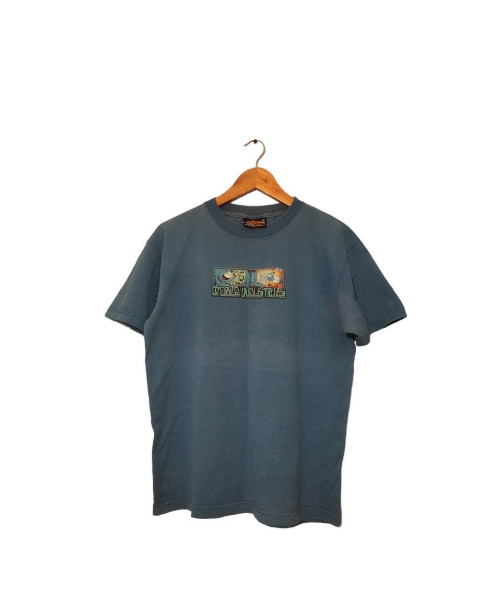 image of Would Industries Skatebording T-Shirt Vintage 90's in Dark Blue, Men's (Size Medium)