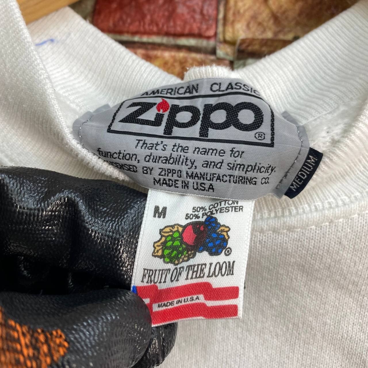 Rare 🔥Vintage 90S Zippo Classic Big Spell crewneck JUMPER