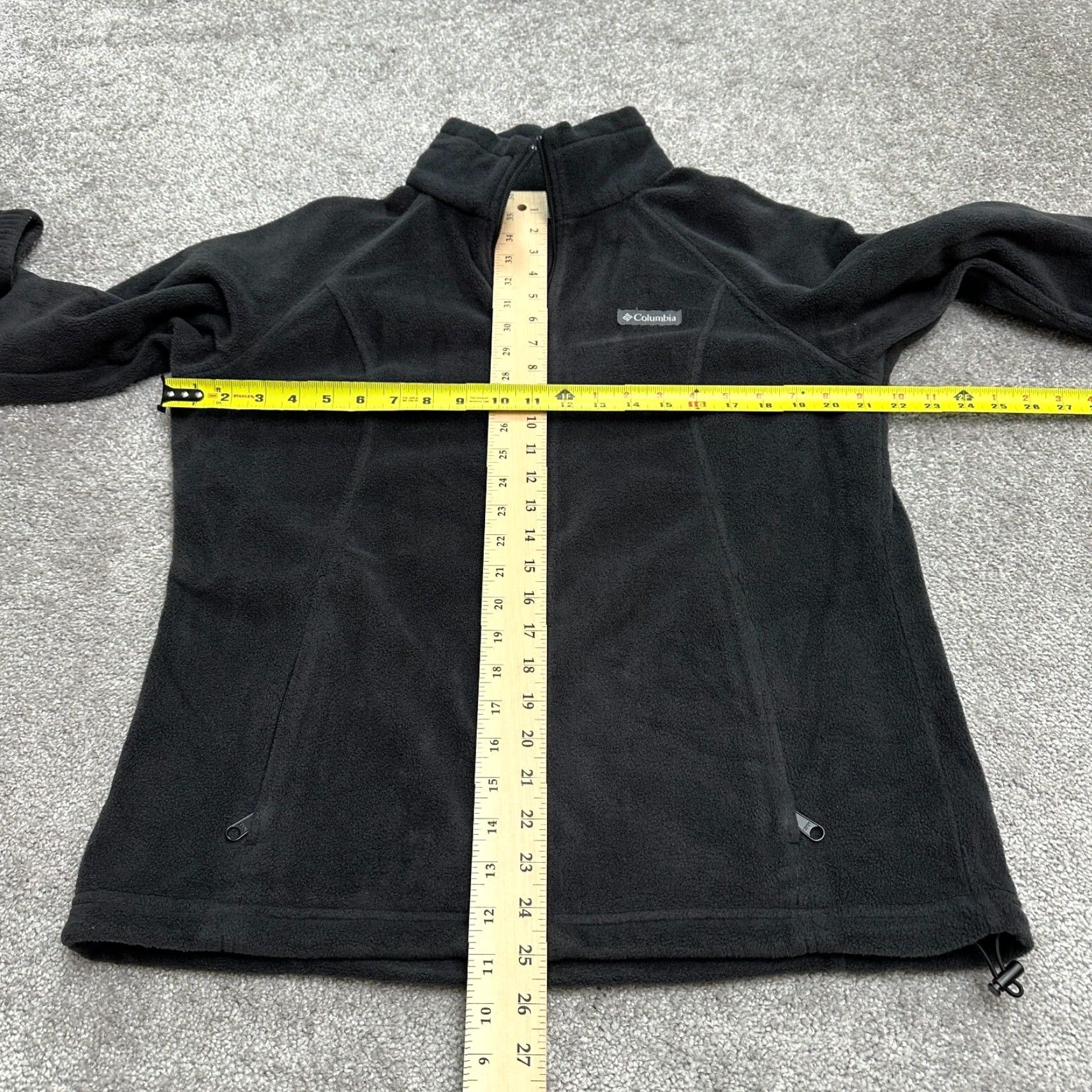 Vintage Columbia Jacket Mens Large Black Full Zip Fleece Benton Springs Outdoor Pockets Size US L / EU 52-54 / 3 - 6 Thumbnail