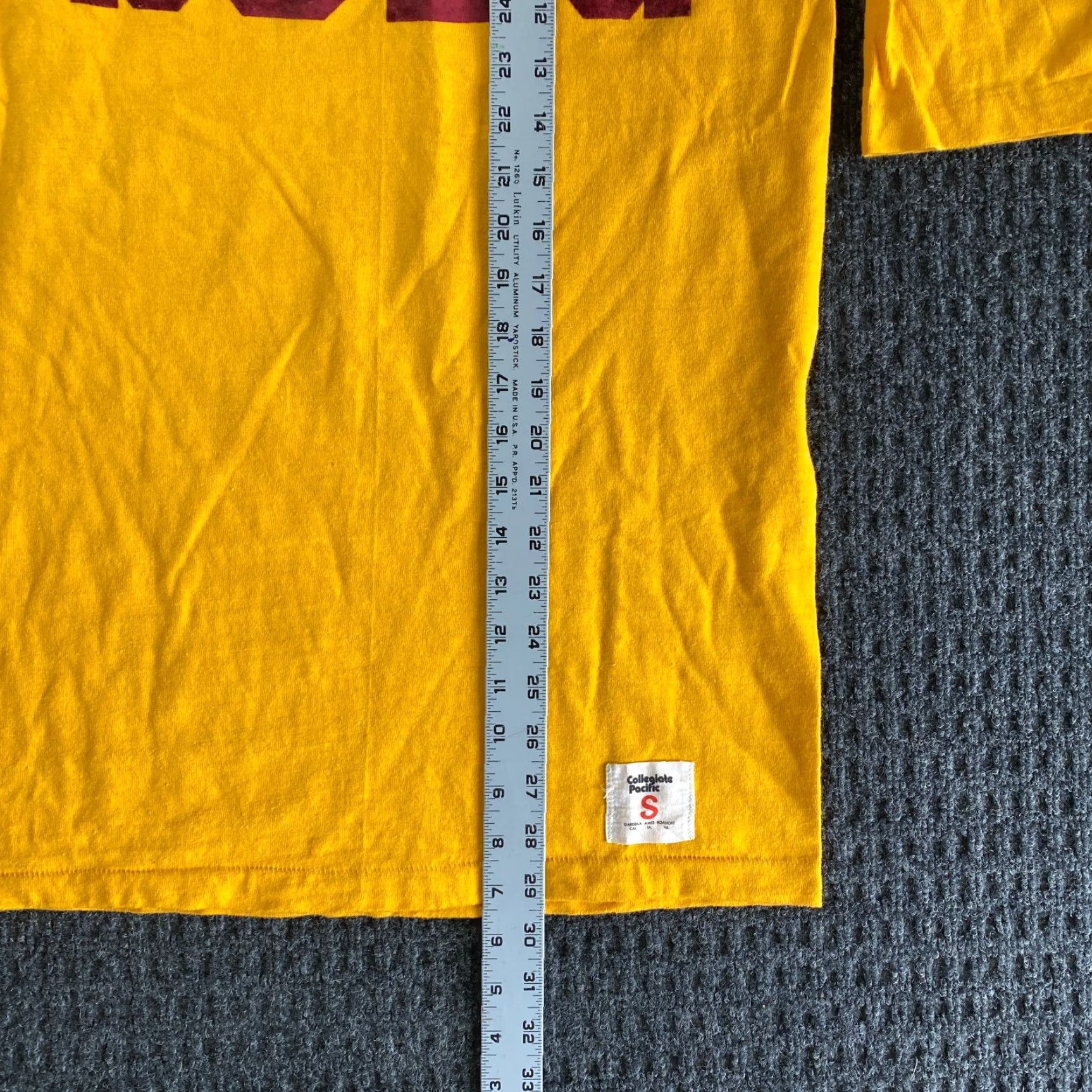 Delta VINTAGE Collegiate Pacific Shirt Men S Yellow 3/4 Sleeve USA 60s 70s 80s College Stockton San Joaquin Delta College Shirt S Single Stitch Made USA Size US S / EU 44-46 / 1 - 4 Thumbnail