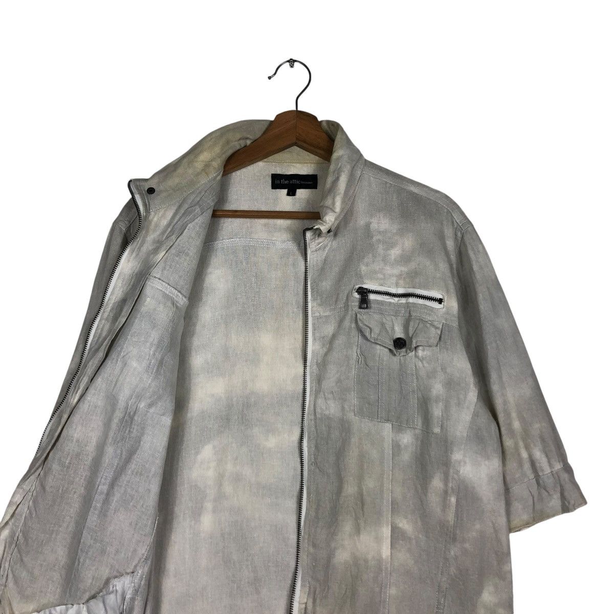 In The Attic 🔥VINTAGE ACID WASH DESIGN SHORT SLEEVE JACKET IN THE ATTIC Size US L / EU 52-54 / 3 - 11 Thumbnail