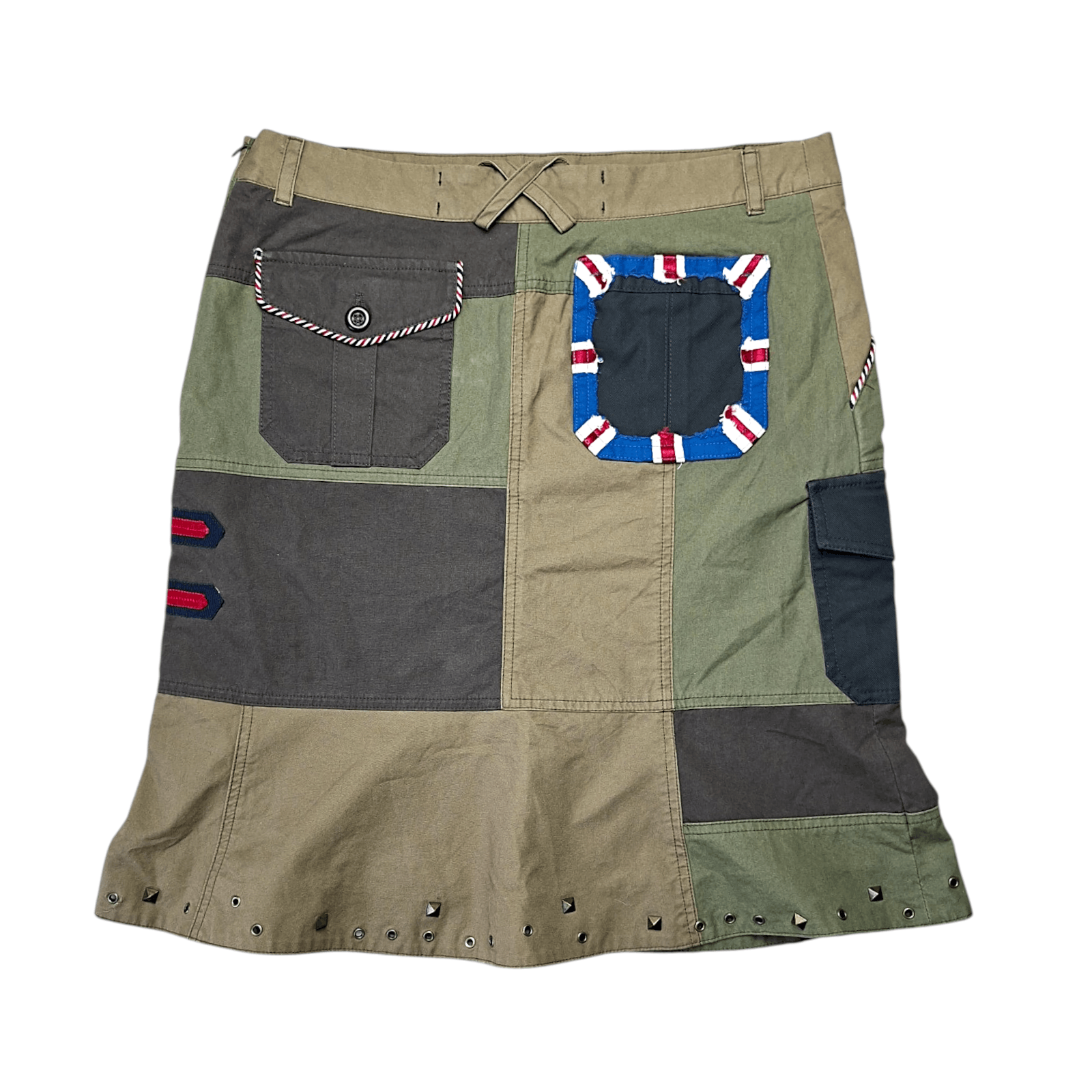 Moschino Rare Archival MOSCHINO Cheap and Chic Patchwork Skirt Size 30" / US 8 / IT 44 - 1 Thumbnail