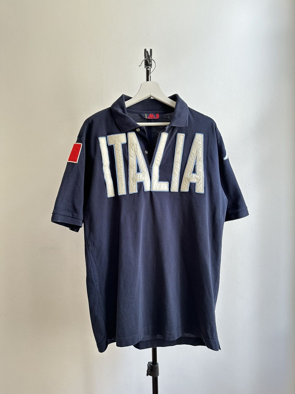 Kappa Kappa Vintage Big Logo Italy Polo Size US L / EU 52-54 / 3 - 1 Thumbnail