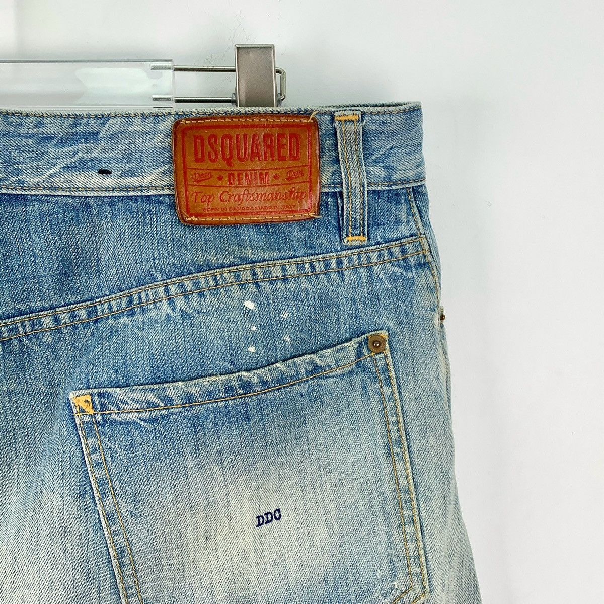Dsquared2 Dsquared2 Light Blue Washed Distressed Denim Pants K26WX Size US 36 / EU 52 - 3 Thumbnail