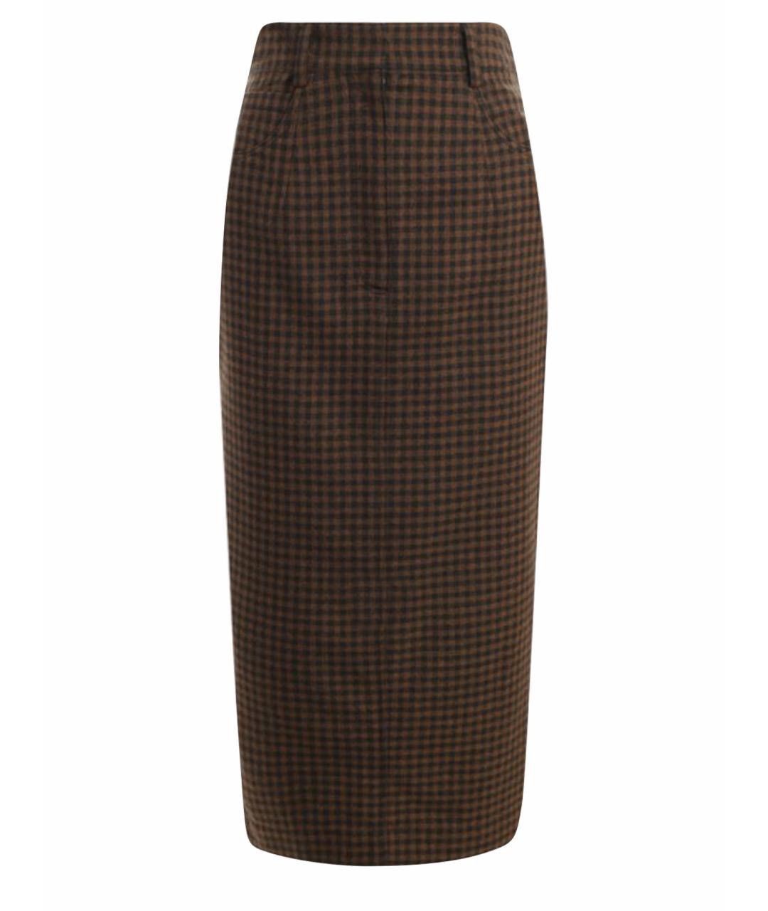 Isa Arfen 2016 ISA ARFEN 100%Virgin Wool Plaid Elegant Pencil Skirt Size 27" / US 4 / IT 40 - 7 Thumbnail