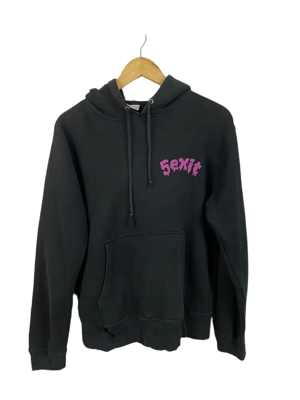 Vintage Vintage Skull Hoodies Sexit 5 Black Size US M / EU 48-50 / 2 - 2 Thumbnail
