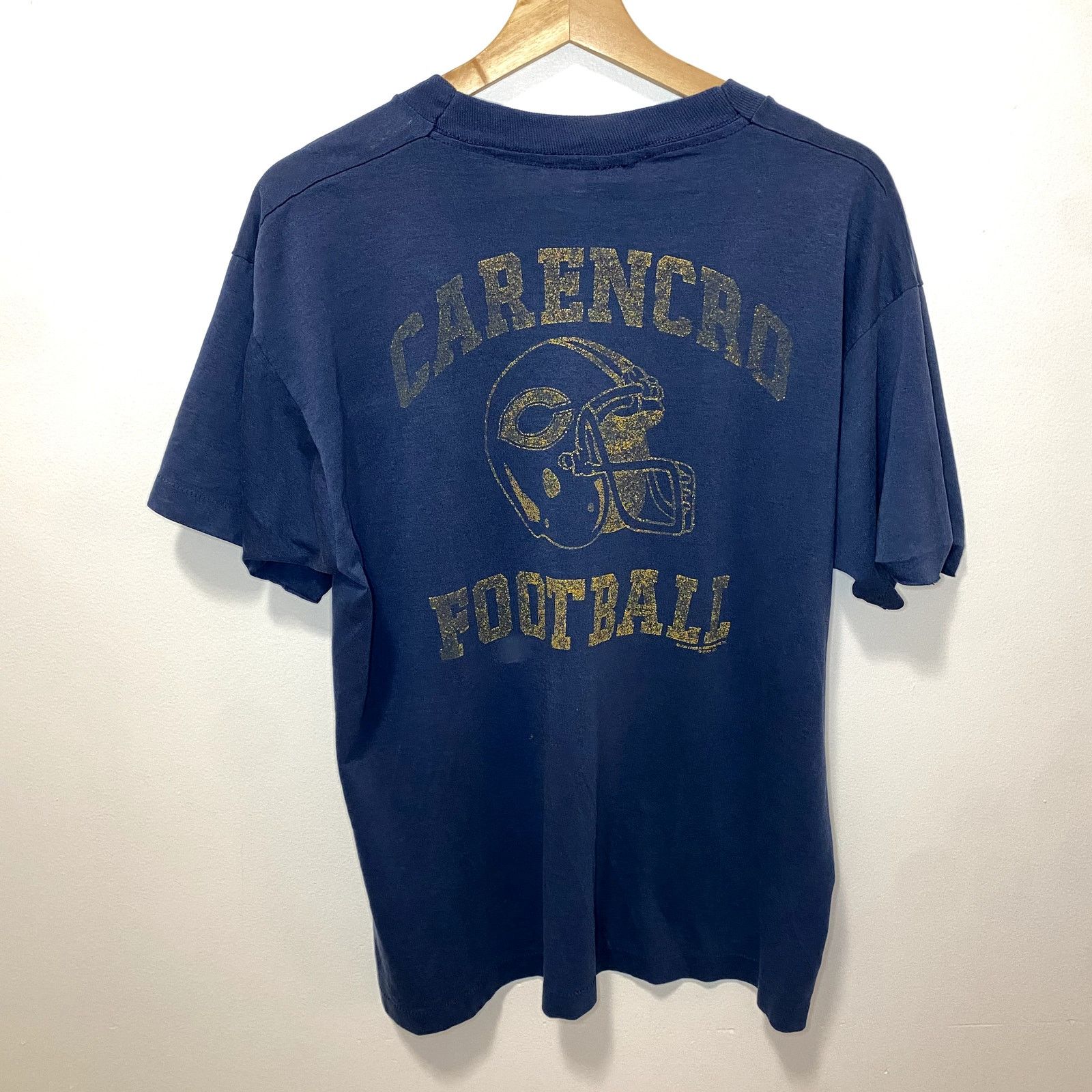 Fruit Of The Loom × Vintage Vintage Thin & Soft Football Helmet T Shirt 90s Size US L / EU 52-54 / 3 - 1 Thumbnail