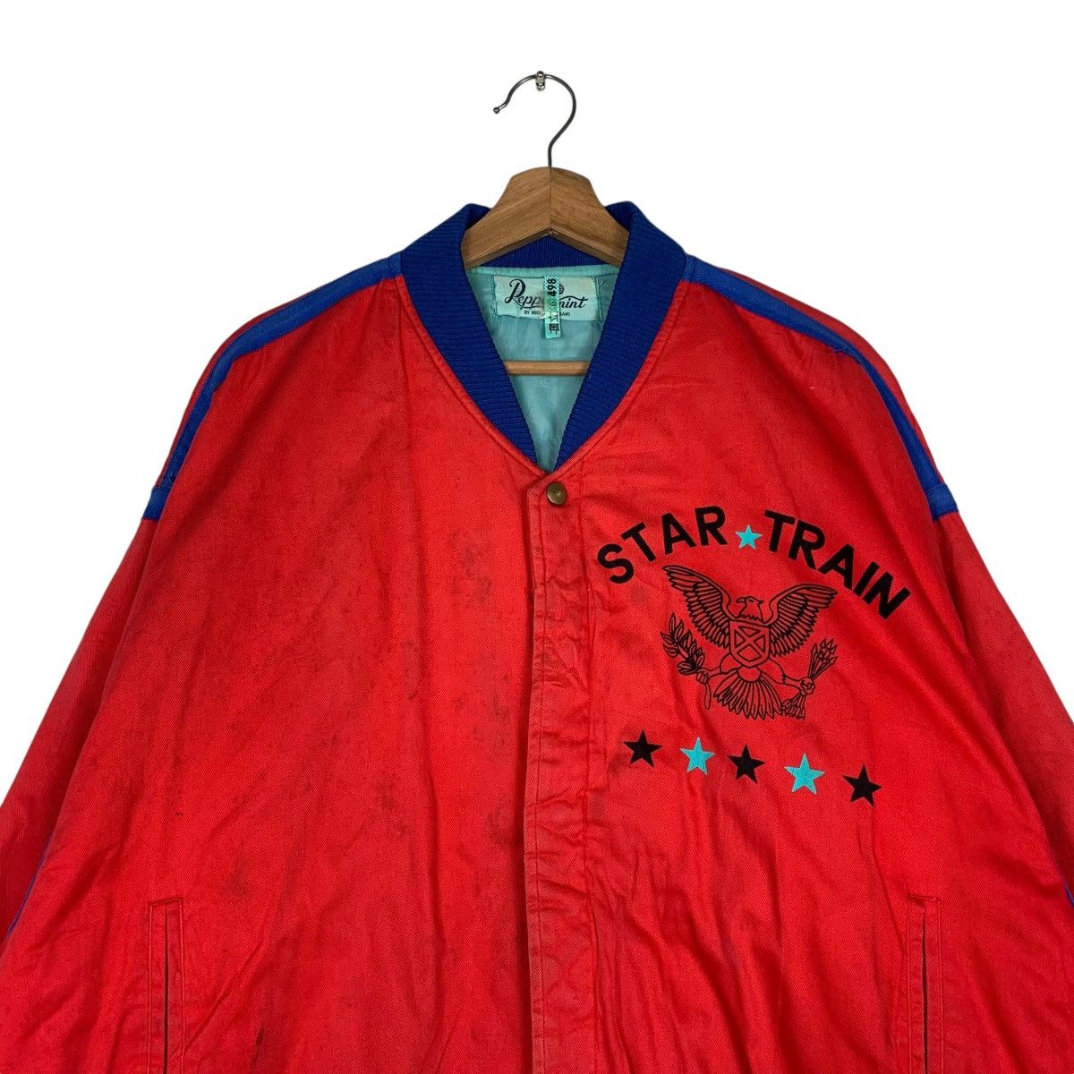 Japanese Brand Star Train By Mieko Yamasami Bomber Jacket Size US M / EU 48-50 / 2 - 2 Thumbnail
