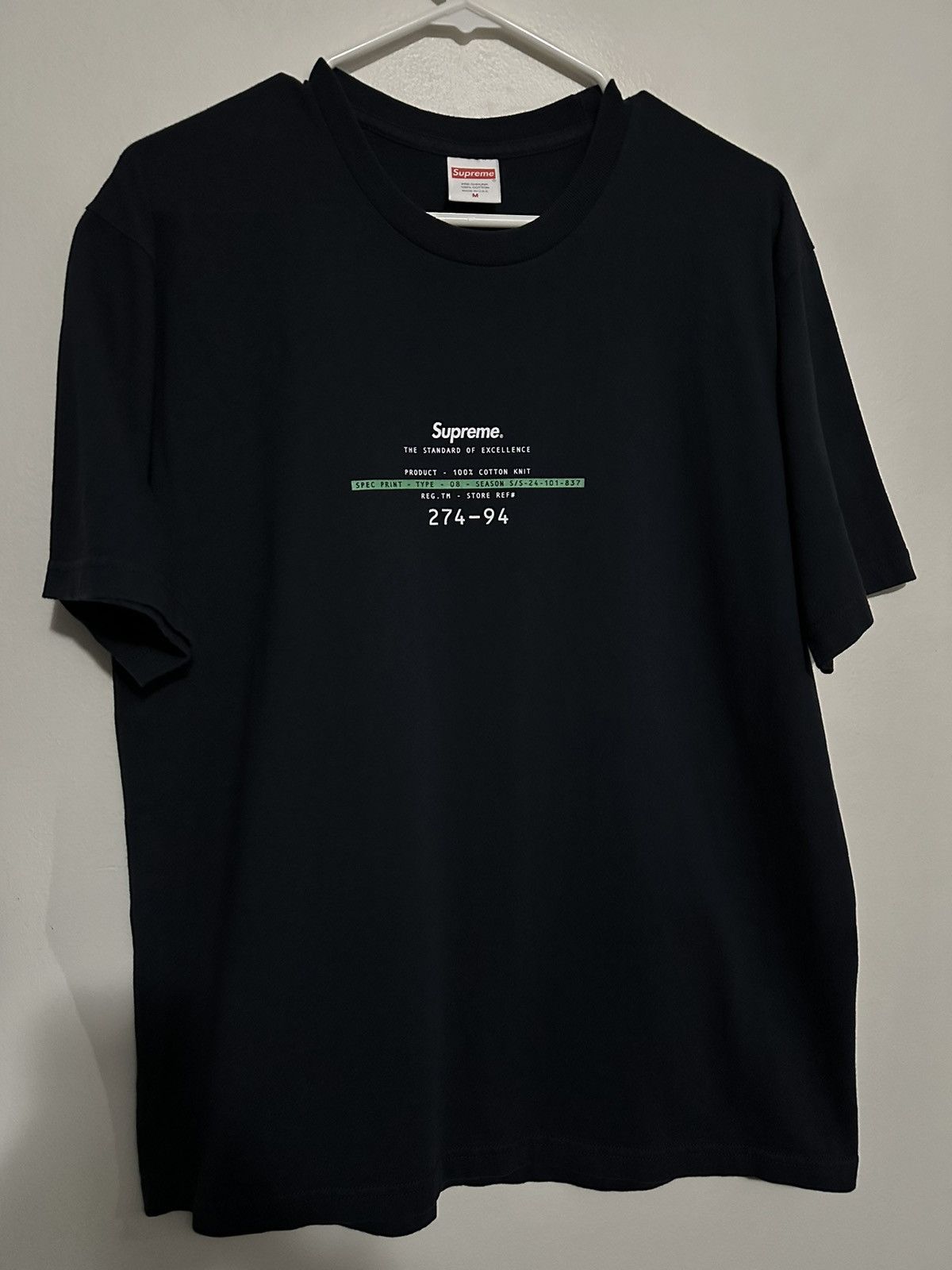 Supreme Supreme Standard Tee Size US M / EU 48-50 / 2 - 1 Thumbnail