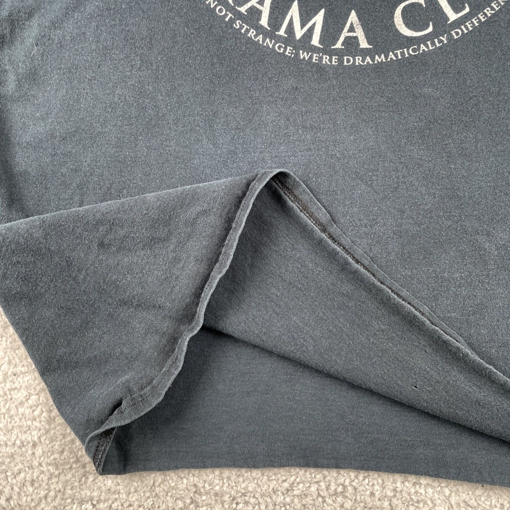 Vintage VINTAGE Douglas Drama Club We’re Not The Same Black XL Cotton T Shirt Y2K Mens Size US XL / EU 56 / 4 - 7 Thumbnail