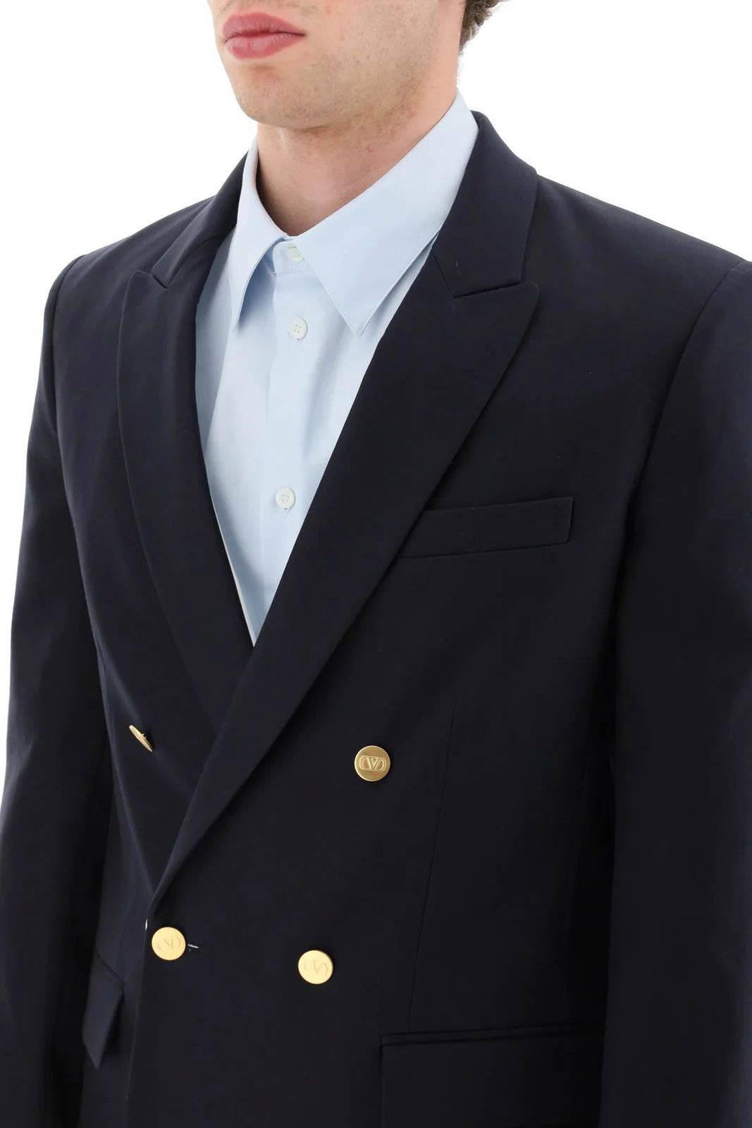 Valentino o1y0525 Blazer in Midnight Blue Size US M / EU 48-50 / 2 - 2 Thumbnail