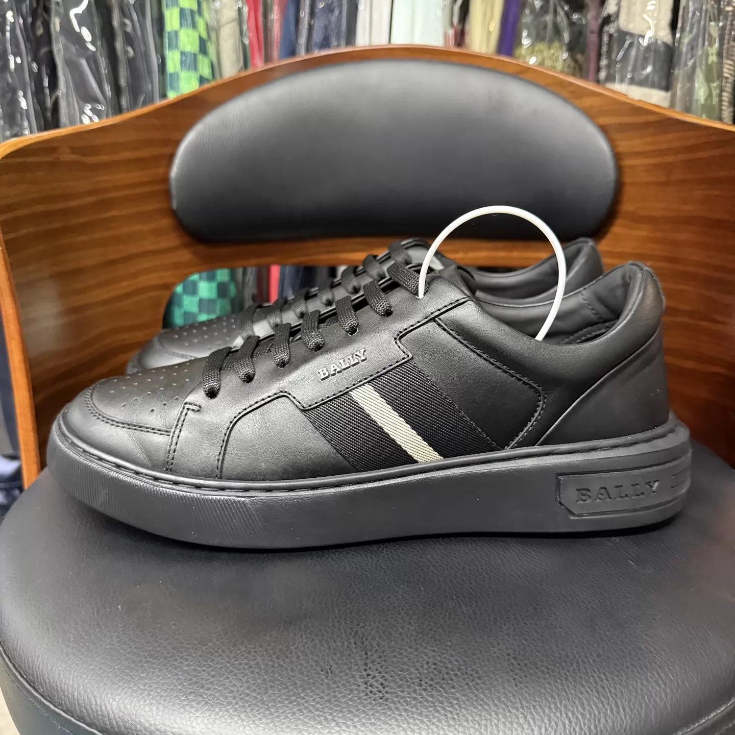 Bally Bally 25 Black Leather Sneaker 9.5/42.5 LN Worn Once Size US 9.5 / EU 42-43 - 6 Thumbnail