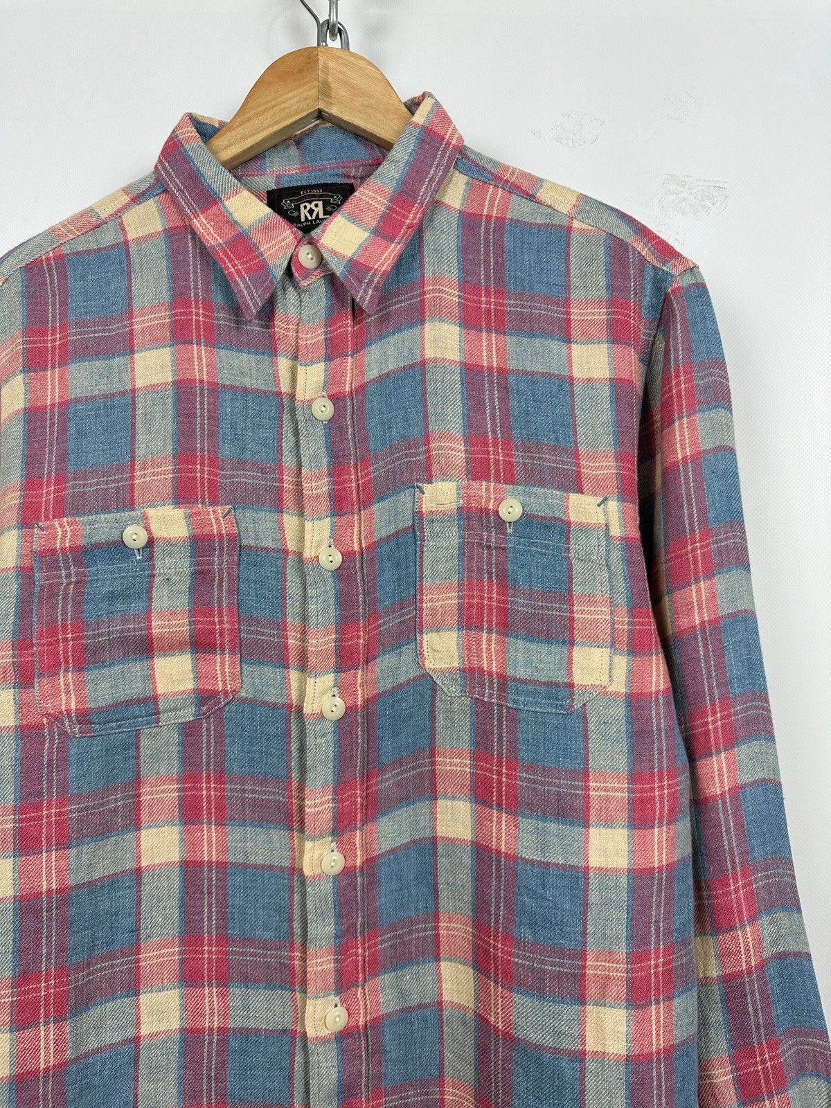 Polo Ralph Lauren RRL Ralph Lauren Double RL Flannel Long Sleeve Button Shirt Size US M / EU 48-50 / 2 - 6 Thumbnail